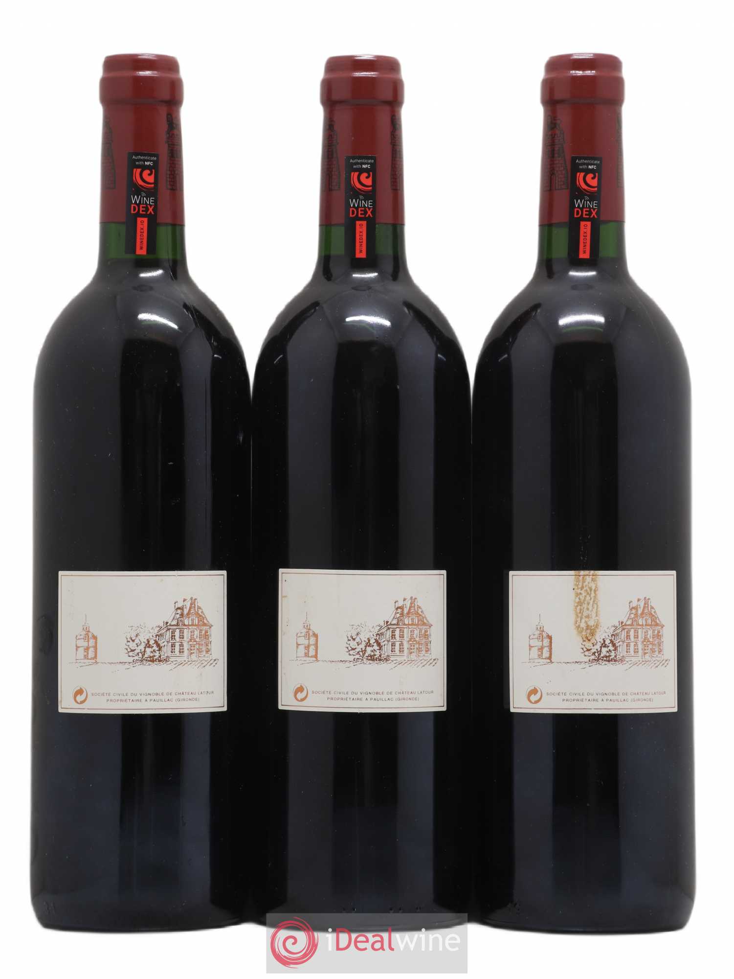 Château Latour 1er Grand Cru Classé 1995 - Lot de 3 bouteilles - 1