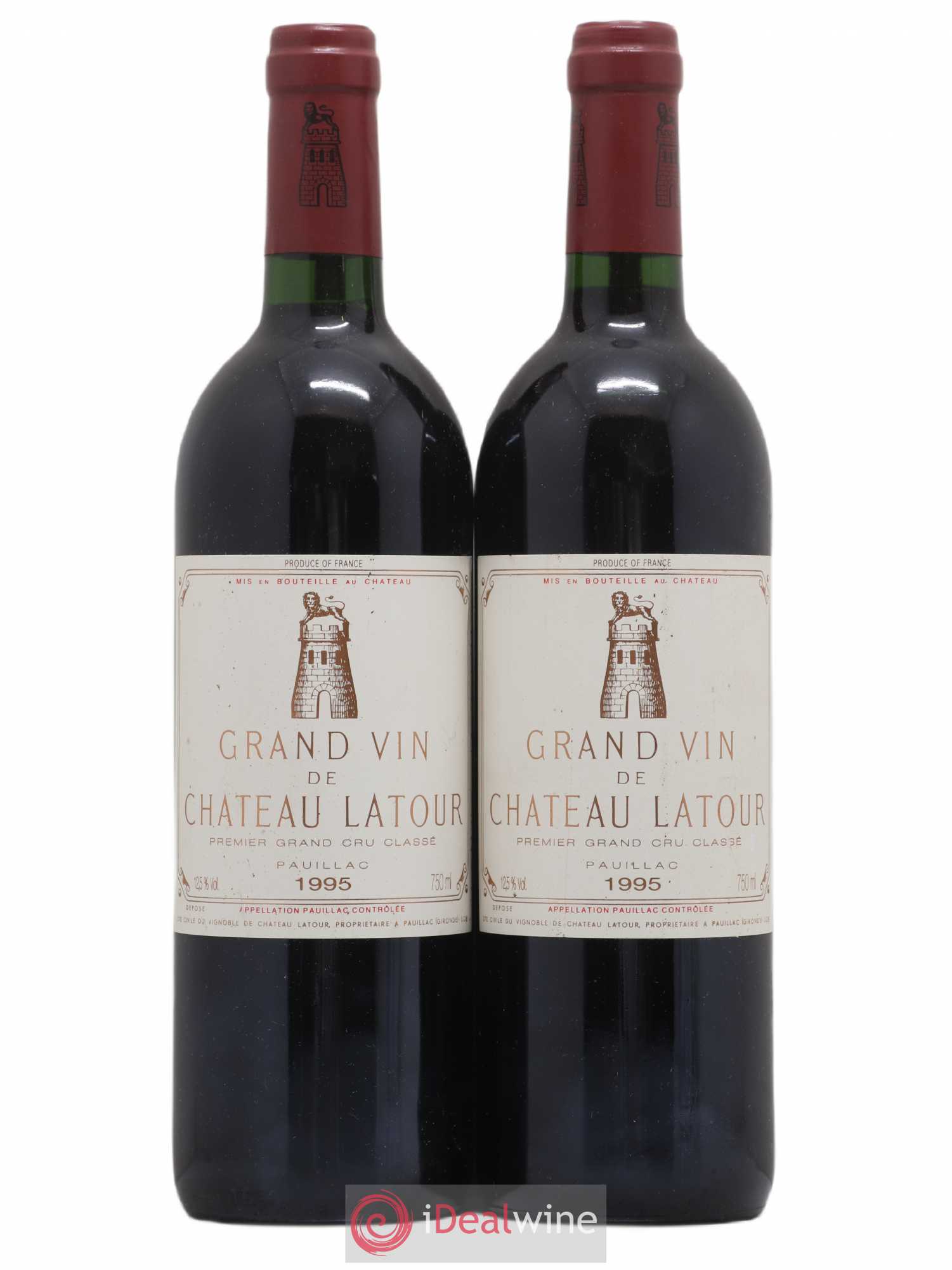 Château Latour 1er Grand Cru Classé 1995 - Lot de 2 bouteilles - 0