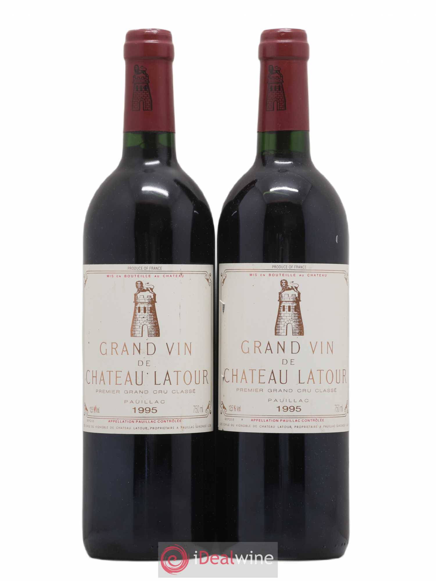 Château Latour 1er Grand Cru Classé 1995 - Lot de 2 bouteilles - 0