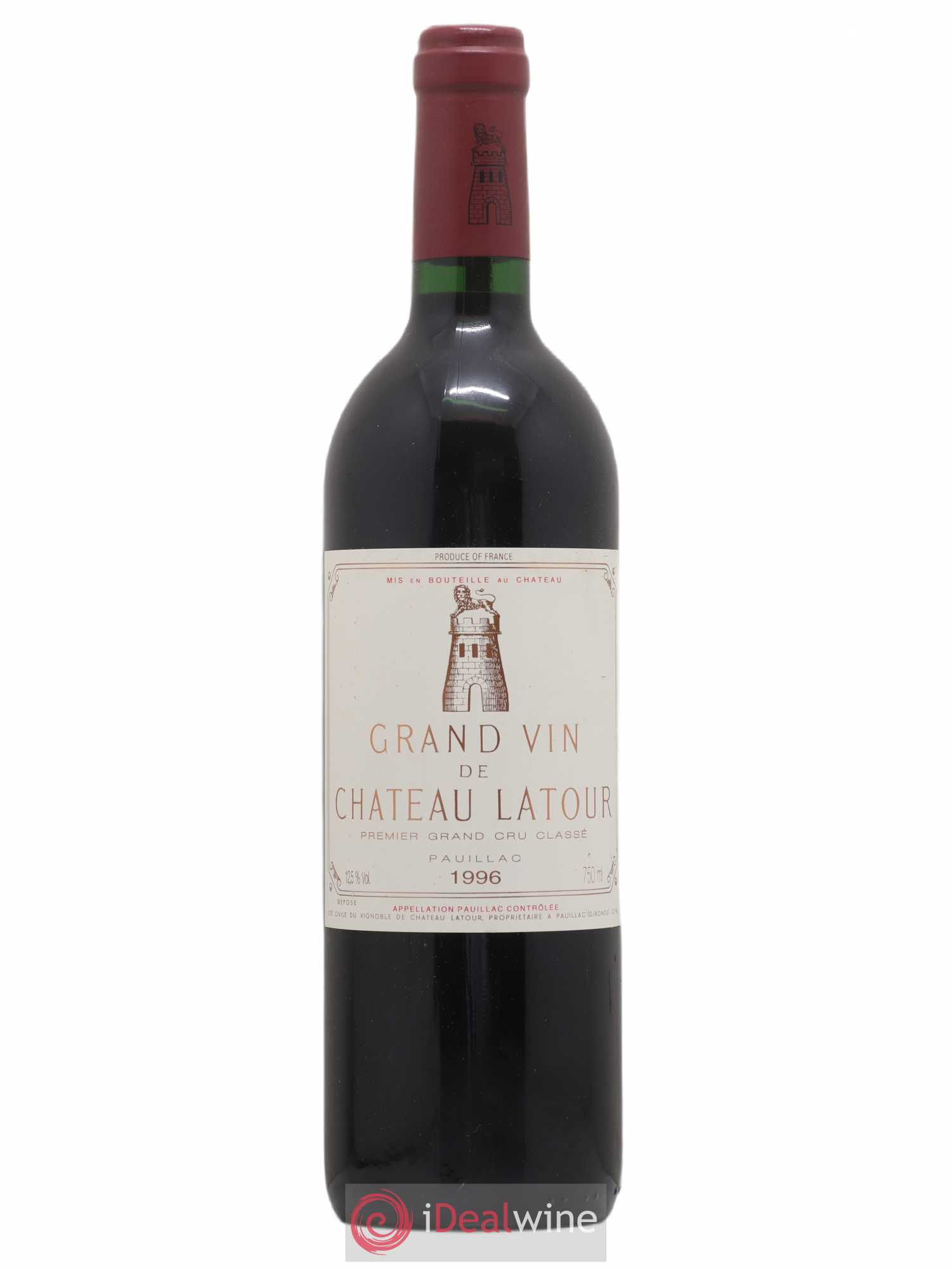 Château Latour 1er Grand Cru Classé 1996 - Lot de 1 bouteille - 0