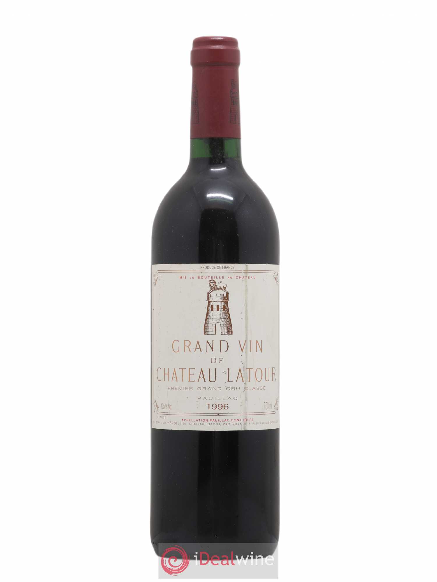 Château Latour 1er Grand Cru Classé 1996 - Lot de 1 bouteille - 0
