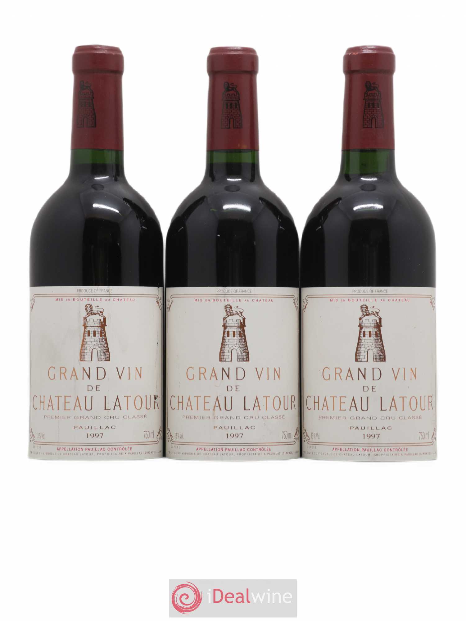 Château Latour 1er Grand Cru Classé 1997 - Lot de 3 bouteilles - 0