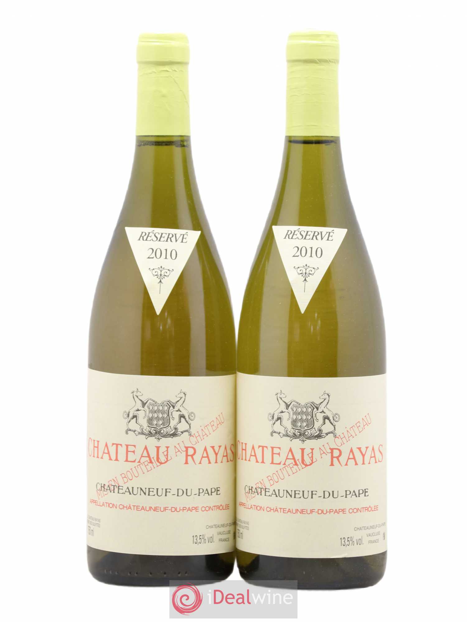 Châteauneuf-du-Pape Château Rayas Emmanuel Reynaud 2010 - Lot de 2 bouteilles - 0