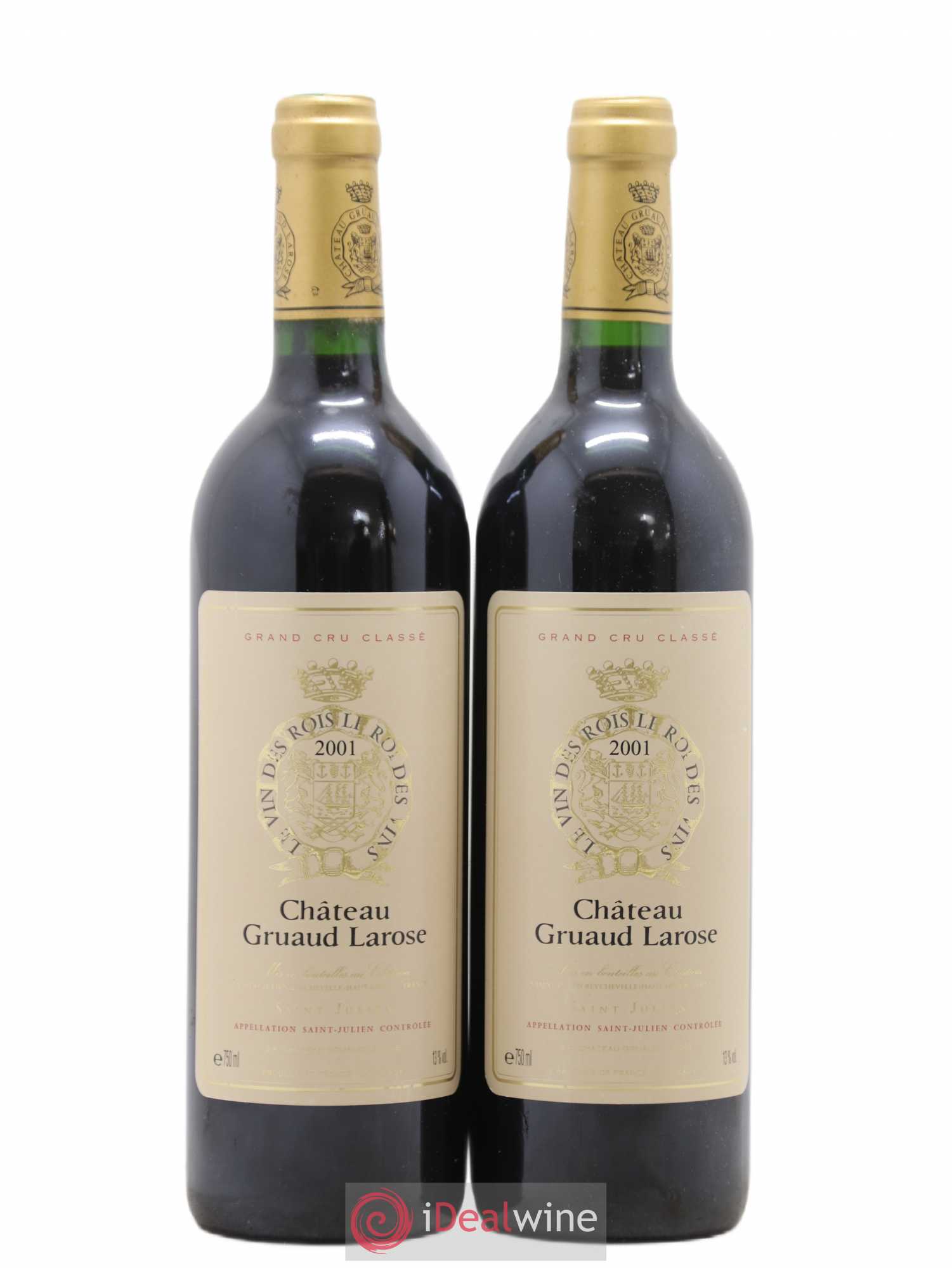 Château Gruaud Larose 2ème Grand Cru Classé 2001 - Lot de 2 bouteilles - 0