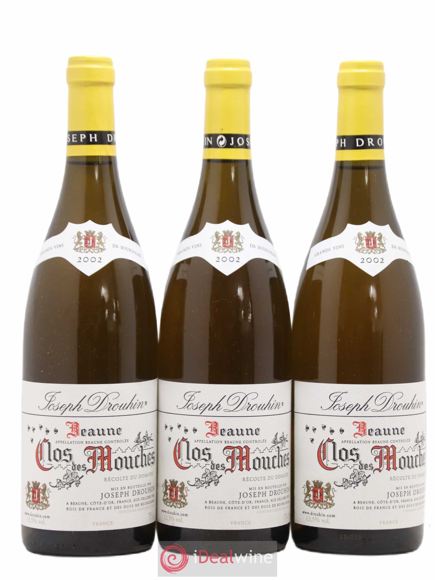 Beaune 1er Cru Clos des Mouches Joseph Drouhin 2002 - Lot de 3 bouteilles - 0