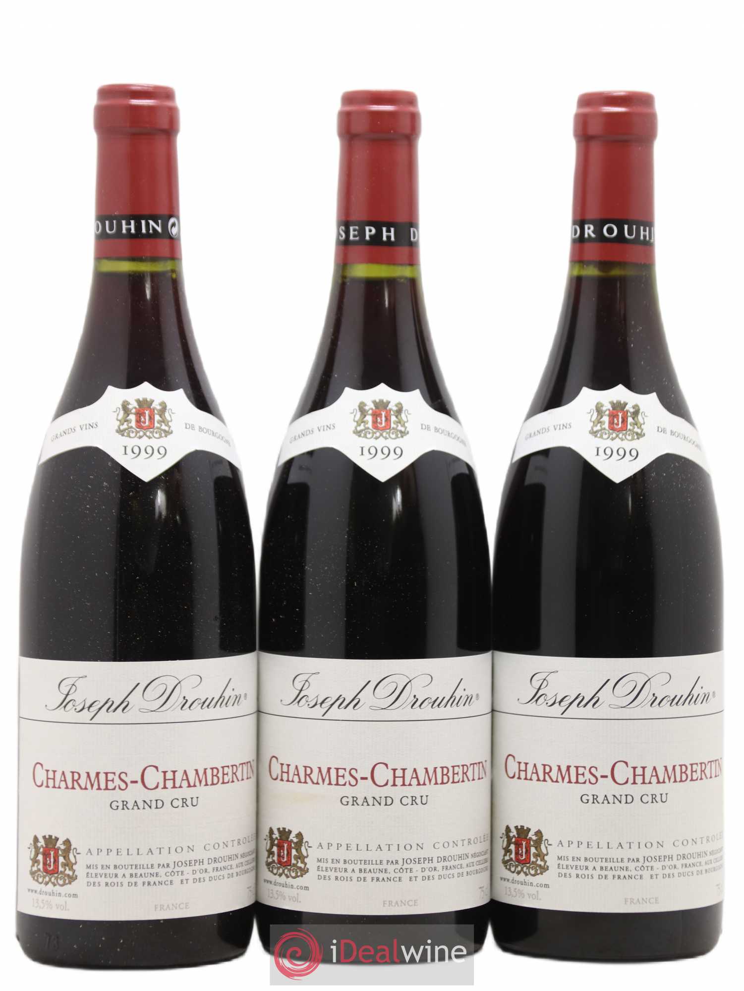 Charmes-Chambertin Grand Cru Joseph Drouhin 1999 - Lot de 3 bouteilles - 0