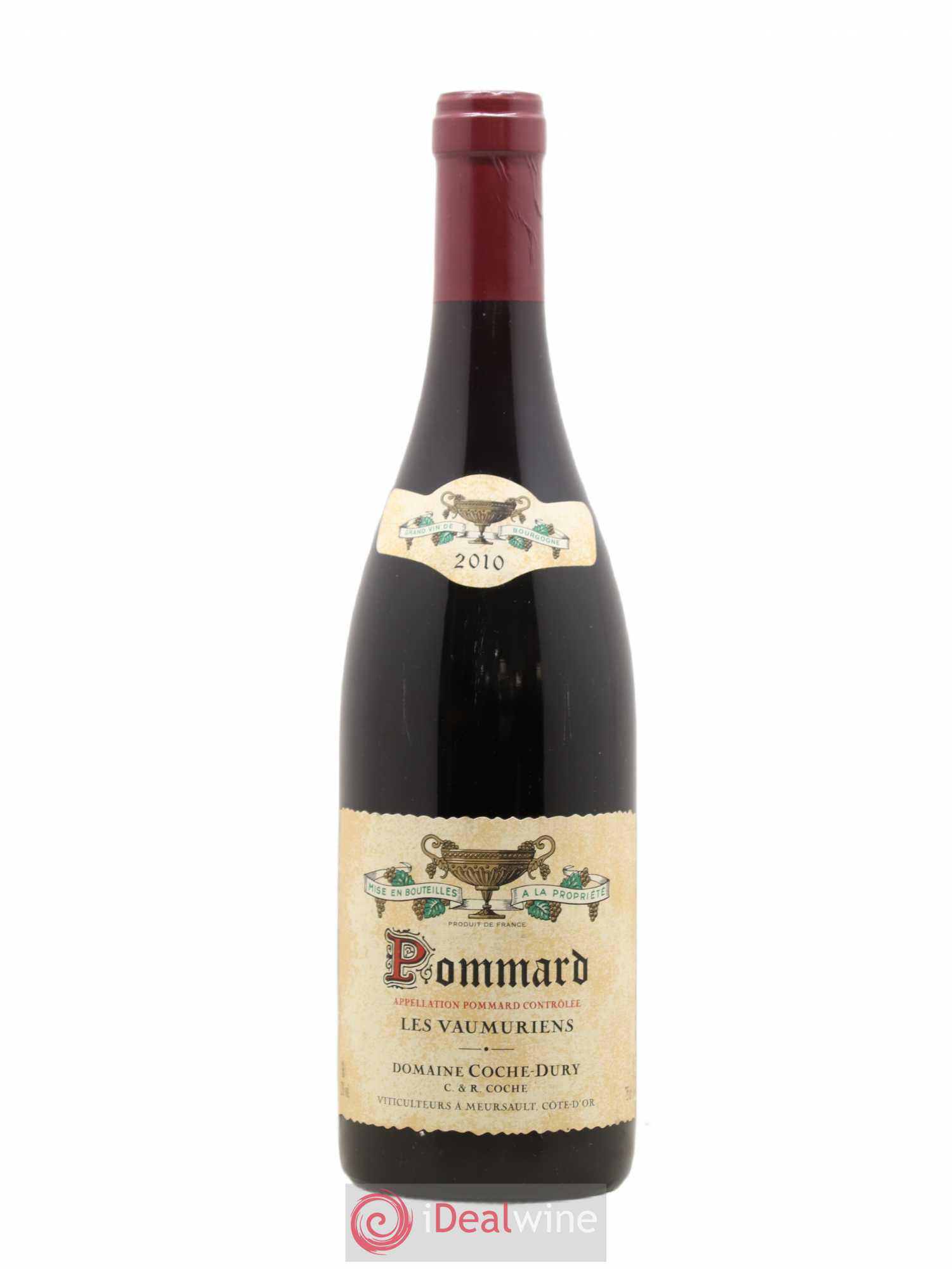 Pommard les Vaumuriens Coche Dury (Domaine) 2010 - Lot de 1 bouteille - 0