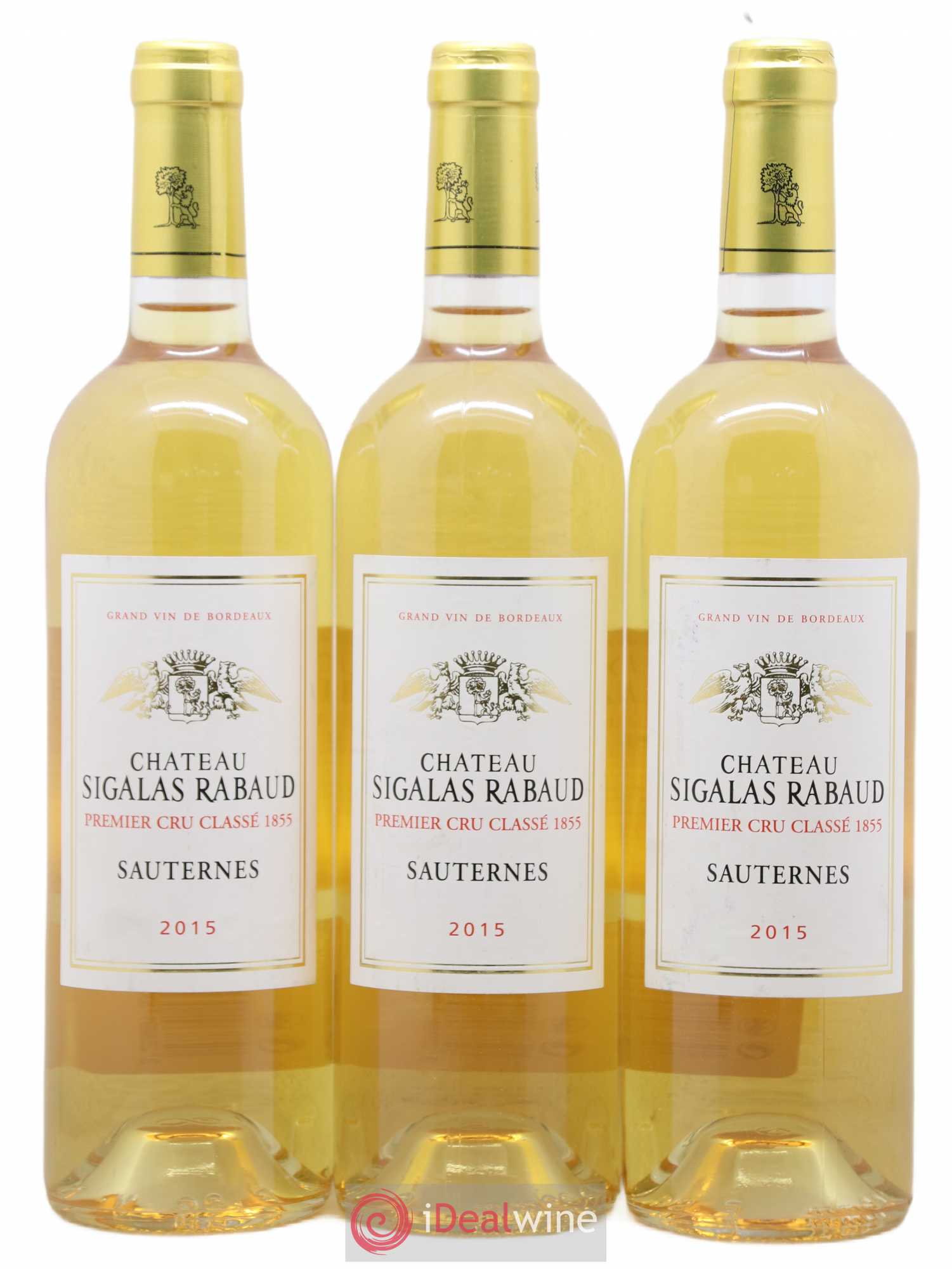 Château Sigalas Rabaud 1er Grand Cru Classé 2015 - Lotto di 3 bottiglie - 0