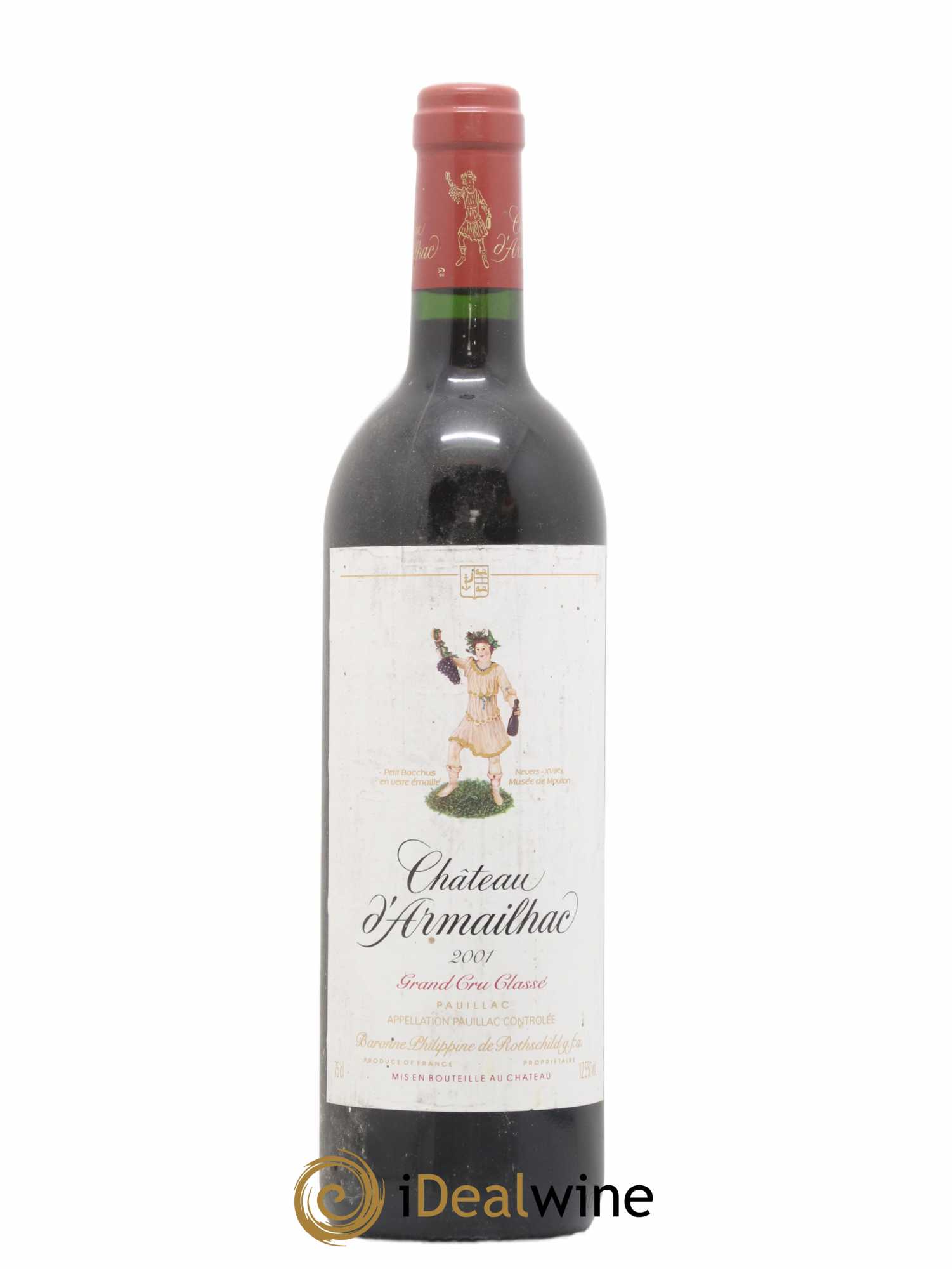 Château d' Armailhac - Mouton Baron(ne) Philippe 5ème Grand Cru Classé 2001 - Lot of 1 bottle - 0