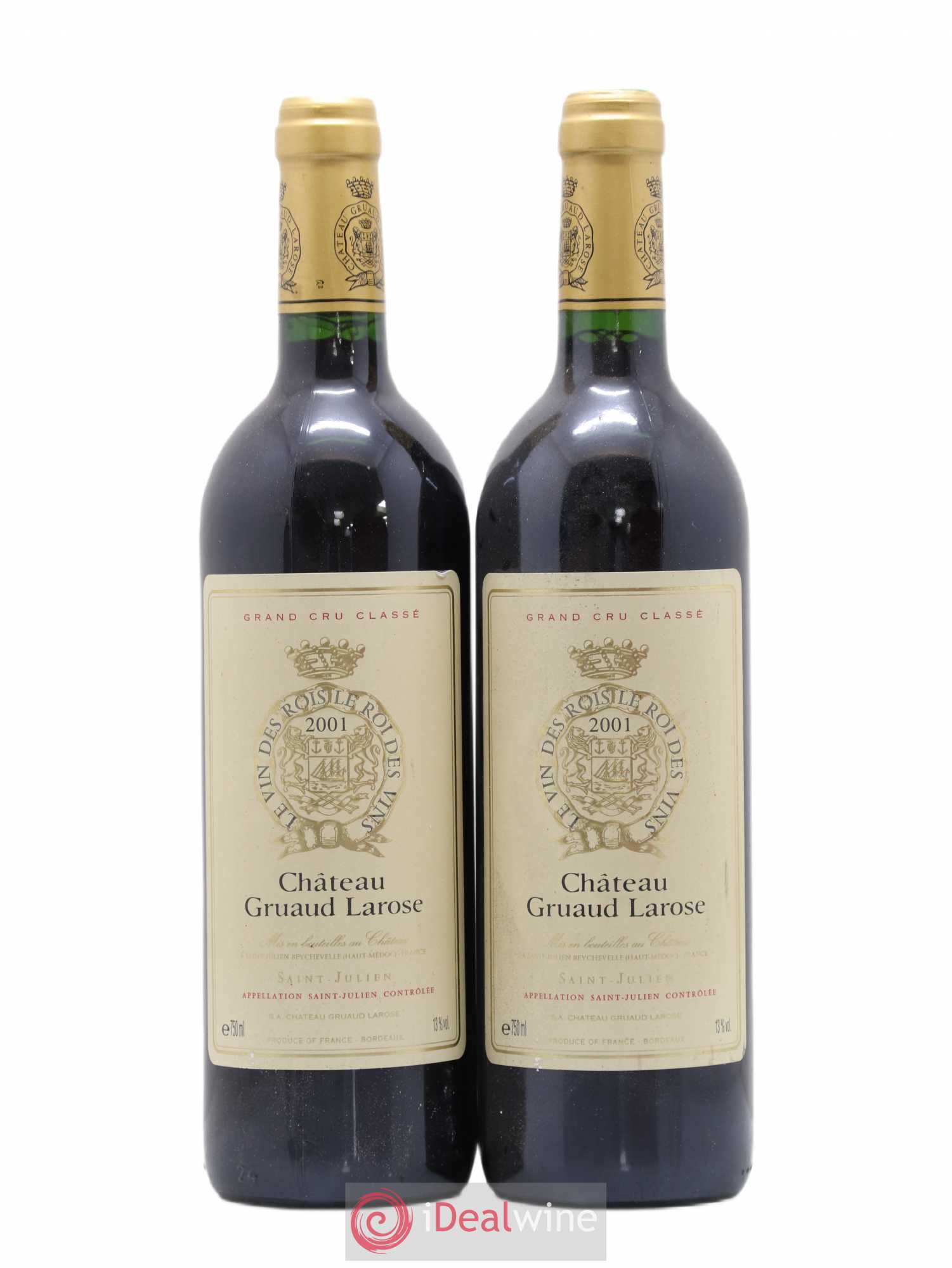 Château Gruaud Larose 2ème Grand Cru Classé 2001 - Lot de 2 bouteilles - 0