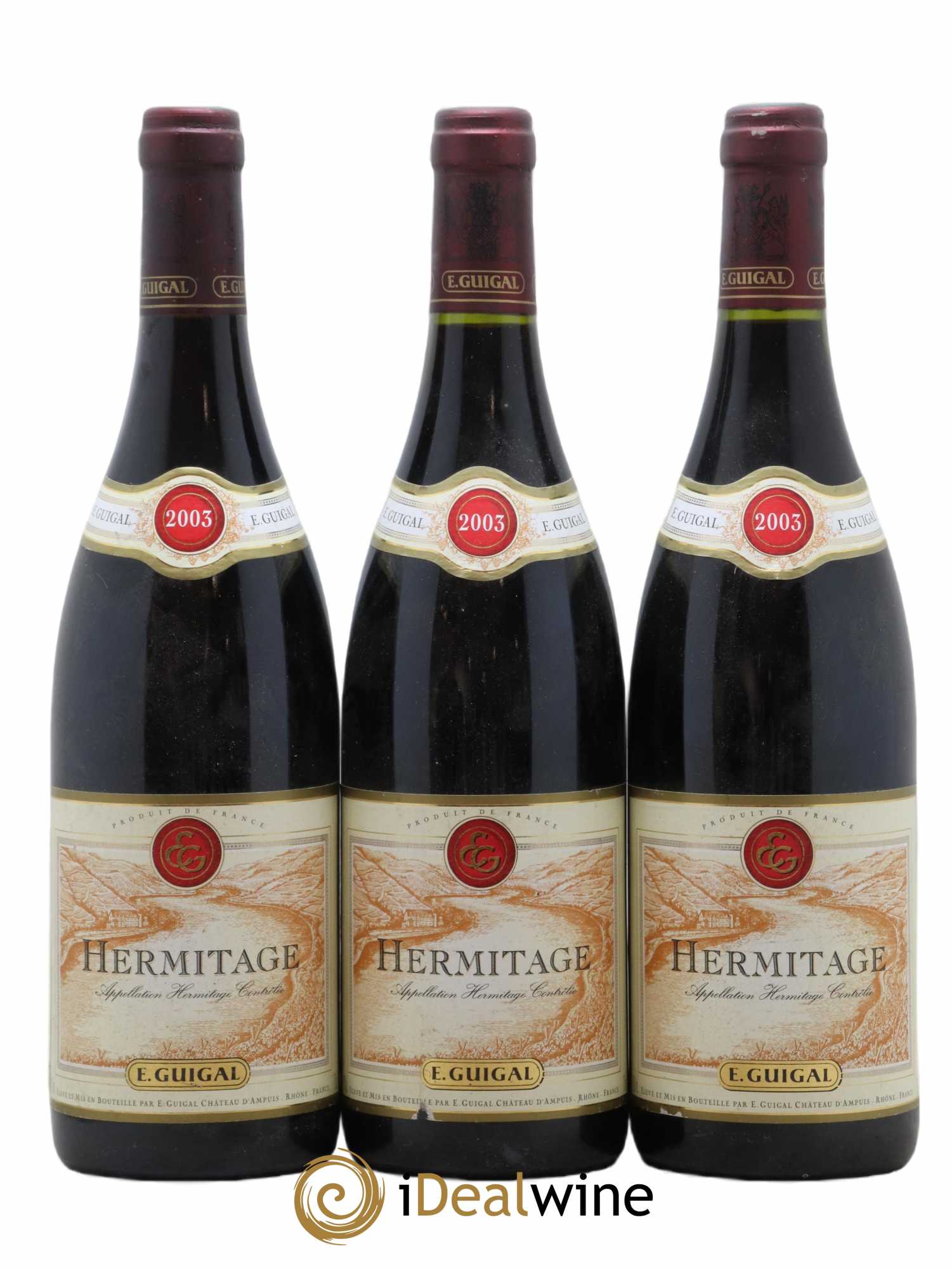 Hermitage Guigal 2003 - Lot of 3 bottles - 0