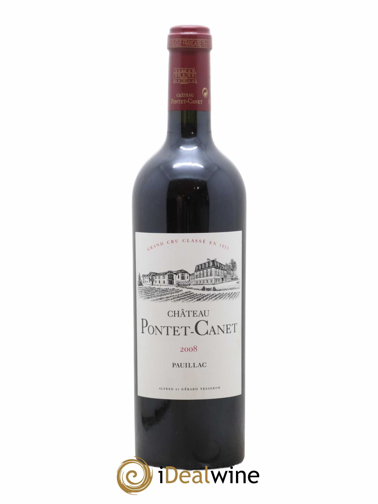 Château Pontet Canet 5ème Grand Cru Classé 2008 - Lot de 1 bouteille - 0