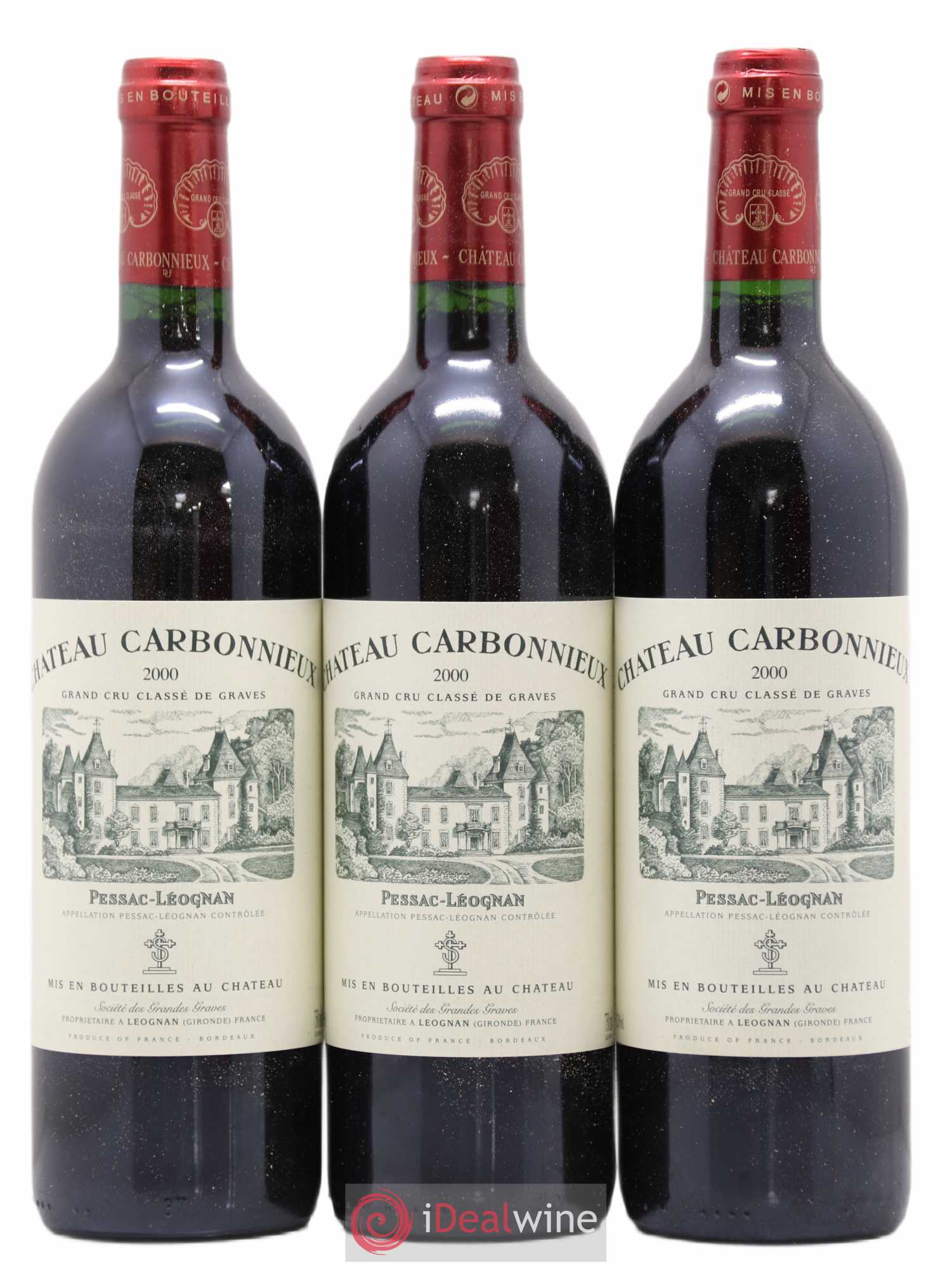 Château Carbonnieux Cru Classé de Graves 2000 - Lot de 6 bouteilles - 1