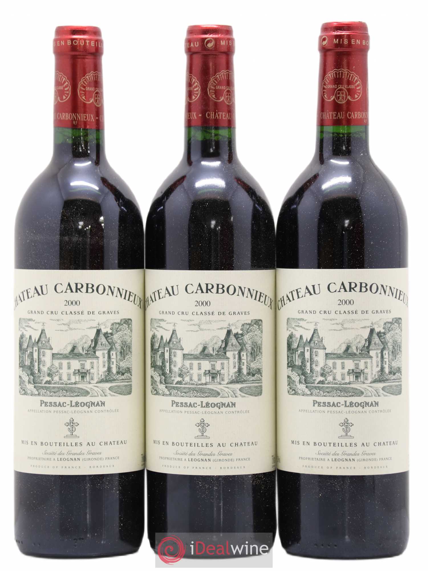Château Carbonnieux Cru Classé de Graves 2000 - Lot de 6 bouteilles - 2