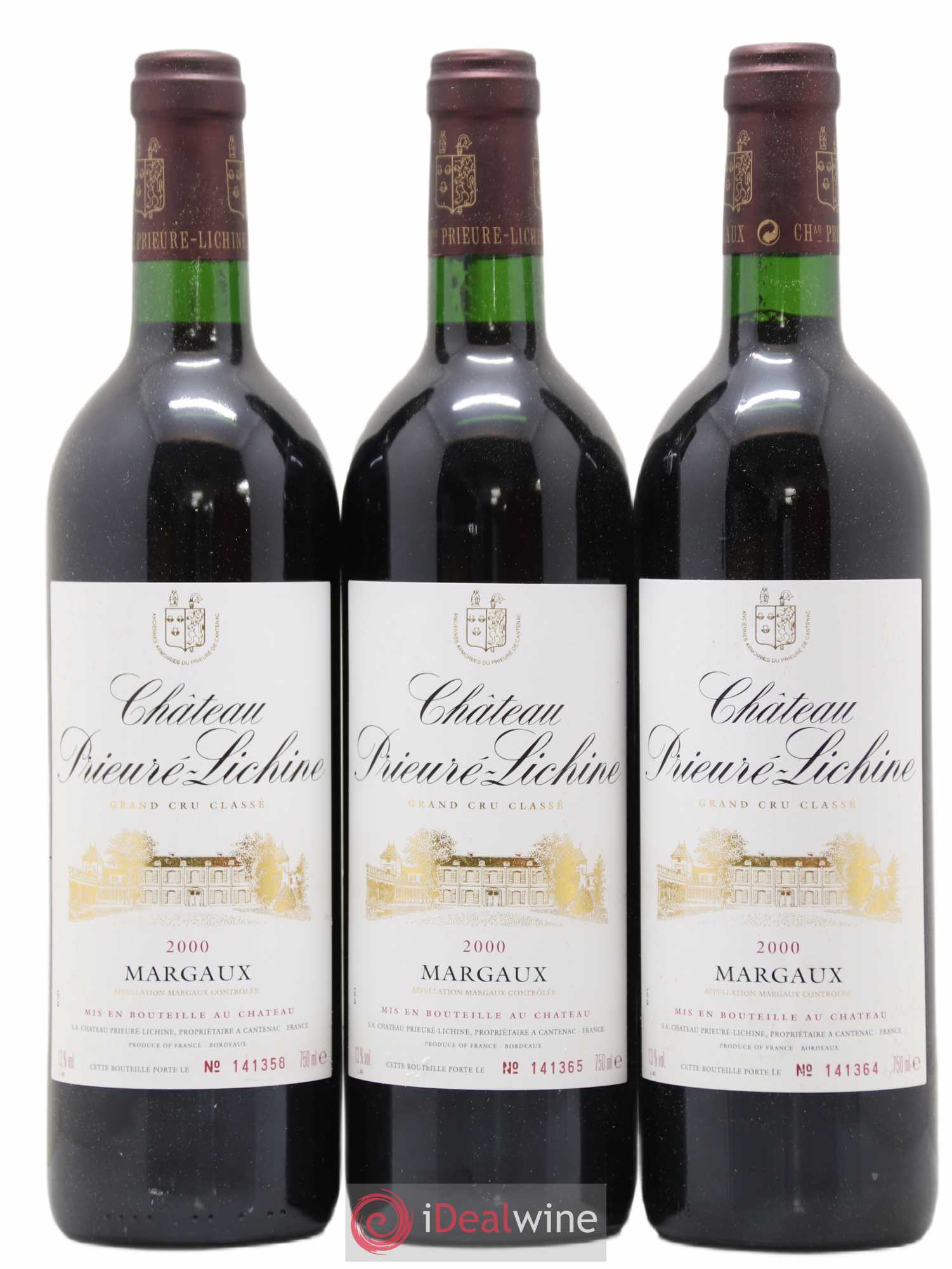 Château Prieuré Lichine 4ème Grand Cru Classé 2000 - Lot de 6 bouteilles - 1