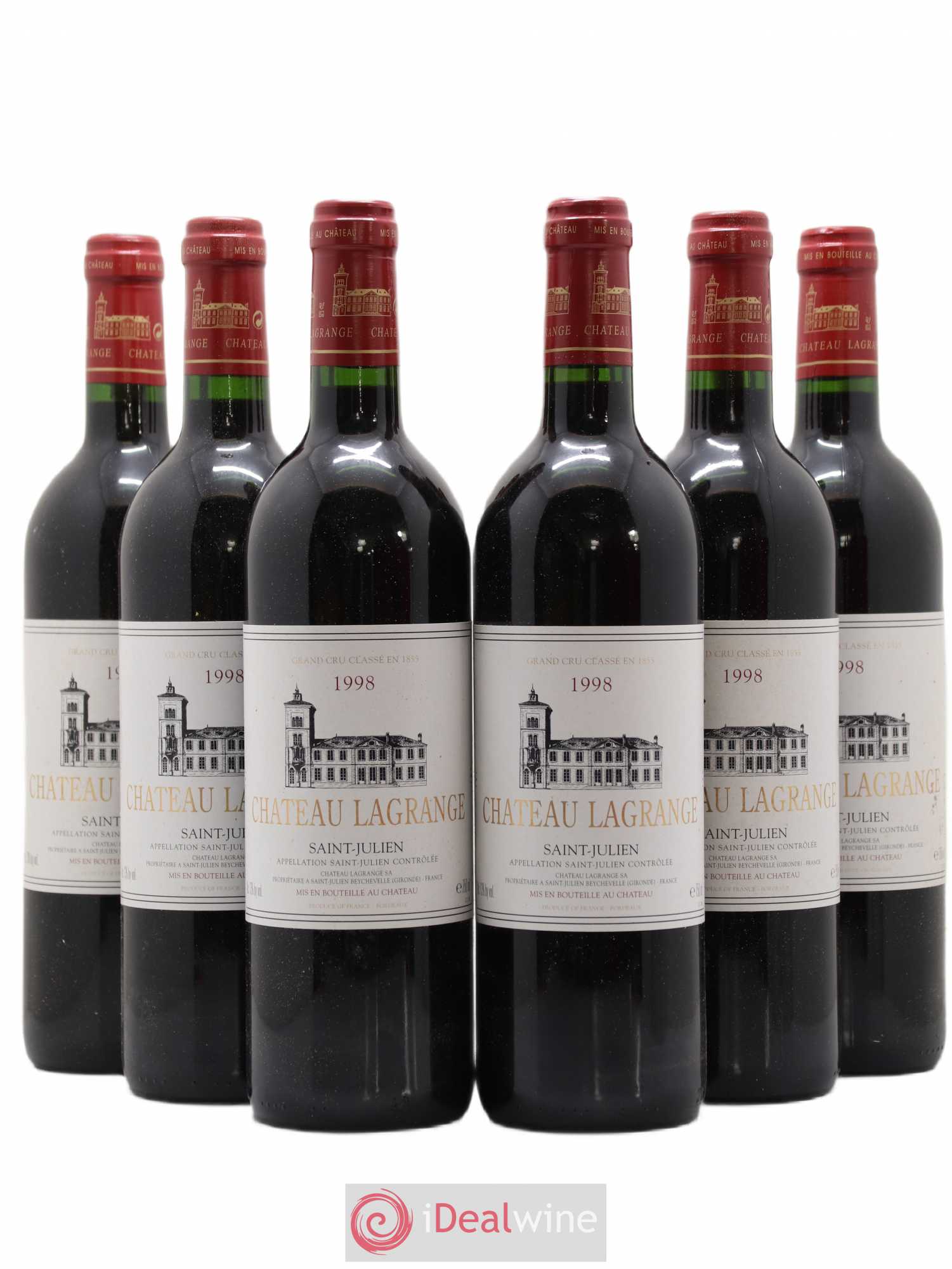 Château Lagrange 3ème Grand Cru Classé 1998 - Lot de 6 bouteilles - 0