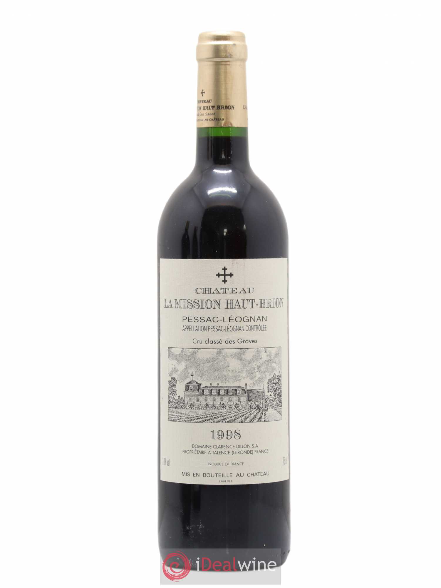 Château la Mission Haut-Brion Cru Classé de Graves 1998 - Lot de 1 bouteille - 0