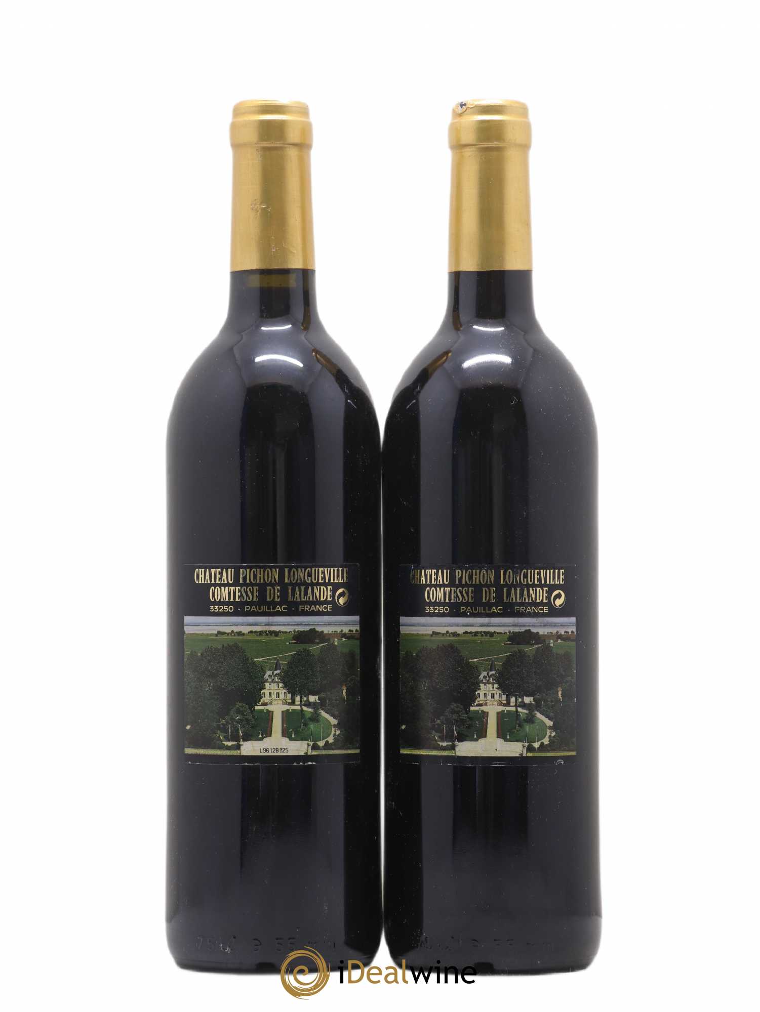 Château Pichon Longueville Comtesse de Lalande 2ème Grand Cru Classé 1996 - Lot de 2 bouteilles - 1