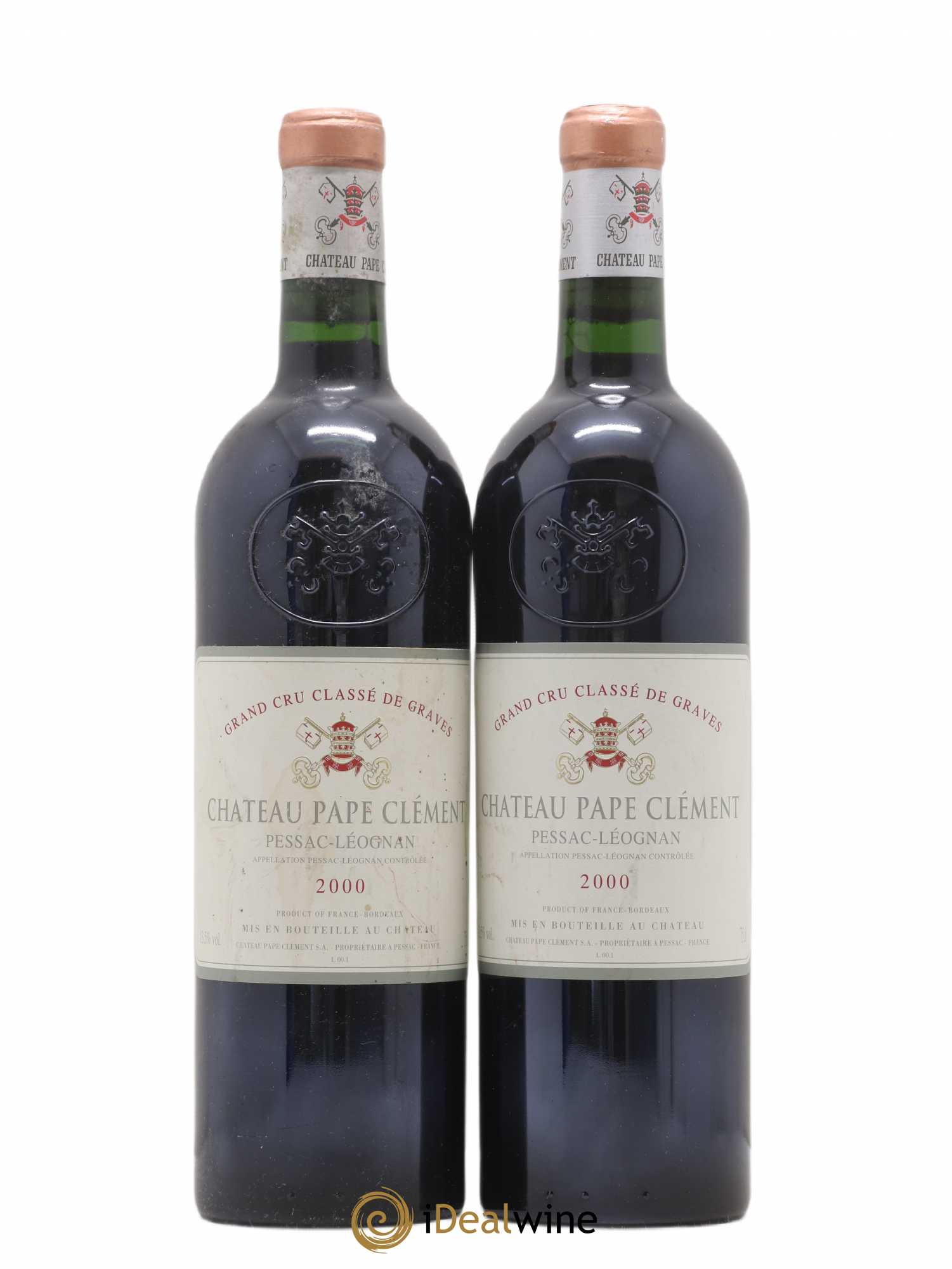 Château Pape Clément Cru Classé de Graves 2000 - Lot de 2 bouteilles - 0