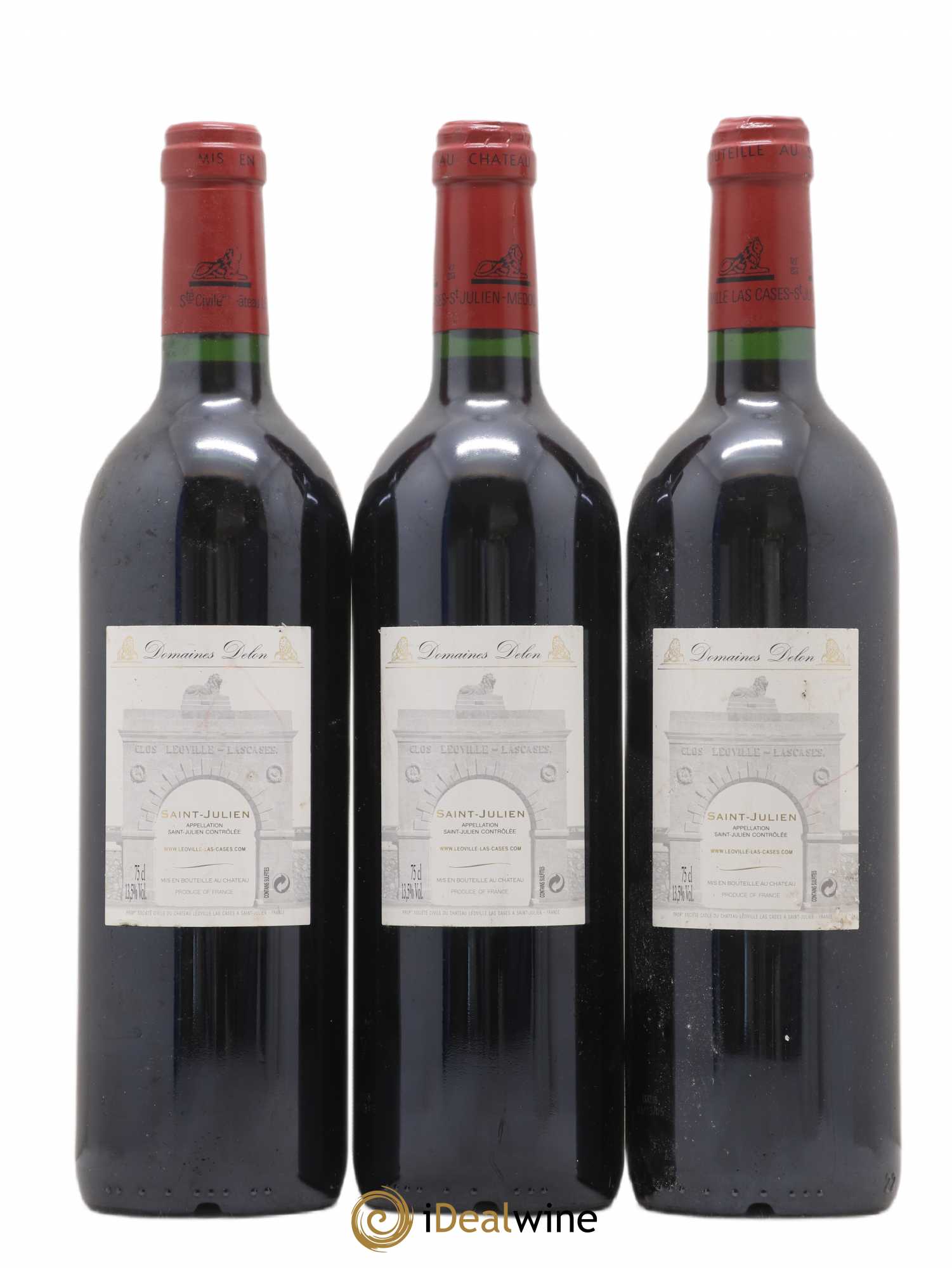 Château Léoville Las Cases 2ème Grand Cru Classé 2002 - Lot de 3 bouteilles - 1
