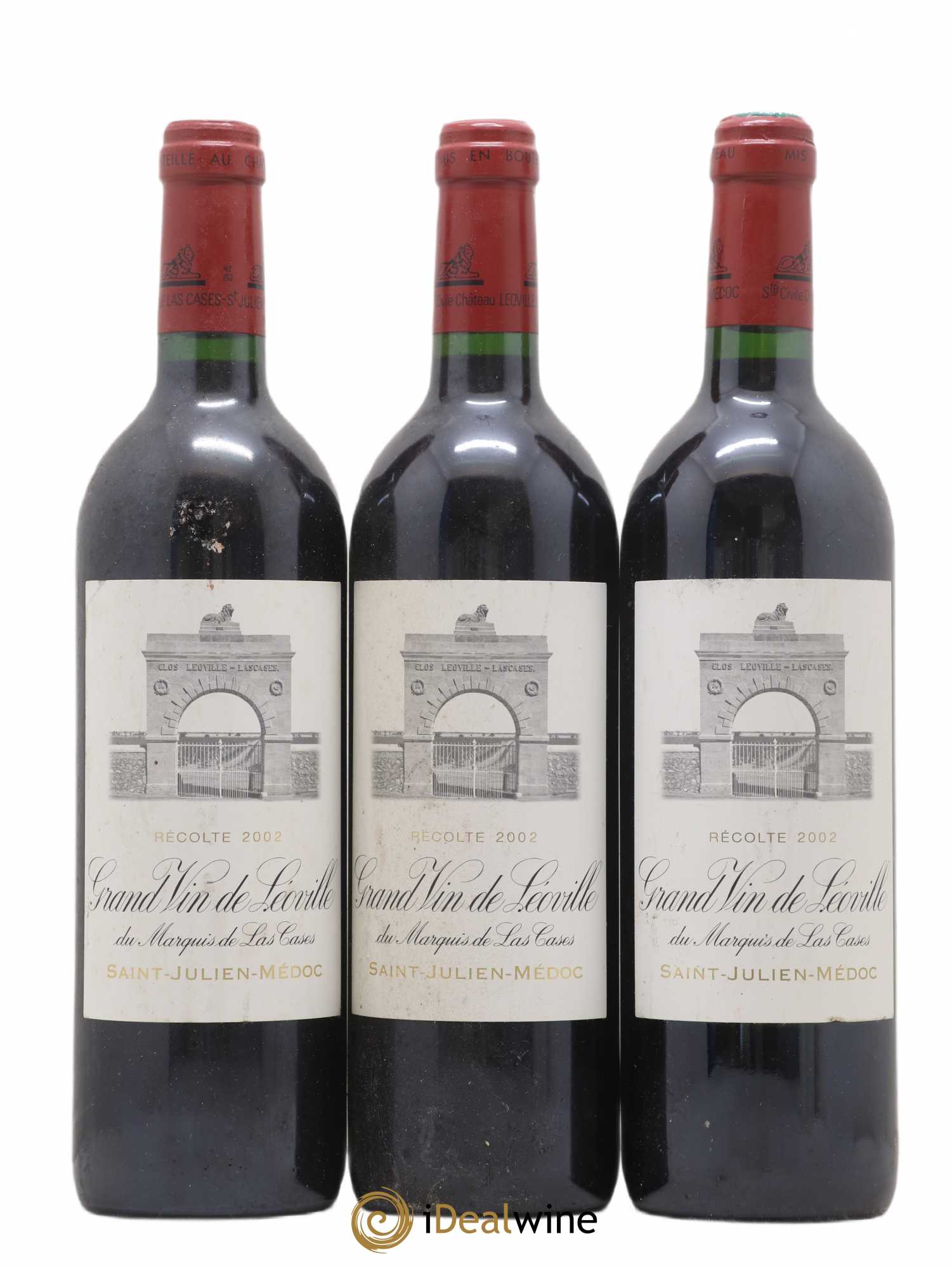 Château Léoville Las Cases 2ème Grand Cru Classé 2002 - Lot de 3 bouteilles - 0