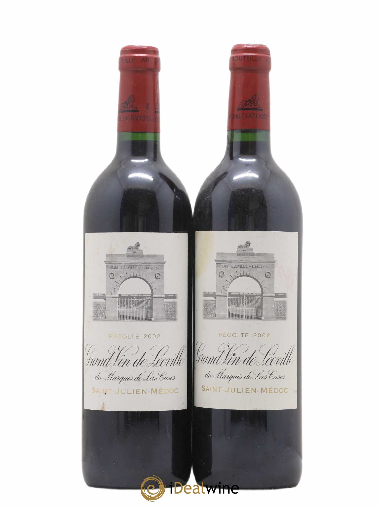 Château Léoville Las Cases 2ème Grand Cru Classé 2002 - Lot de 2 bouteilles - 0