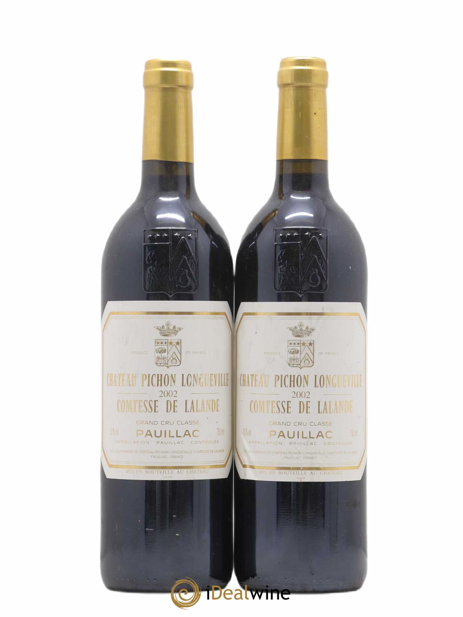 Château Pichon Longueville Comtesse de Lalande 2ème Grand Cru Classé 2002 - Lot de 2 bouteilles - 0