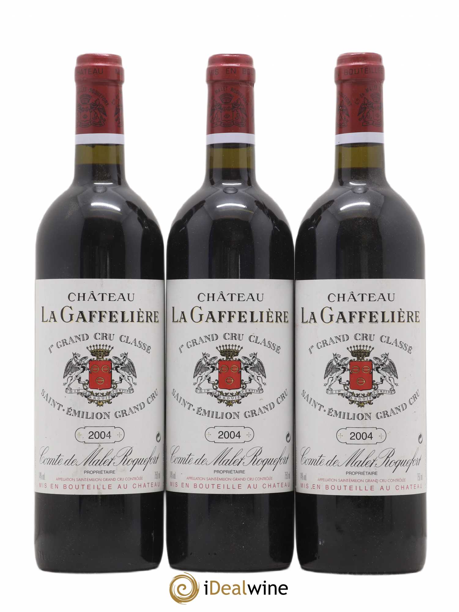 Château la Gaffelière 1er Grand Cru Classé B 2004 - Lot de 3 bouteilles - 0