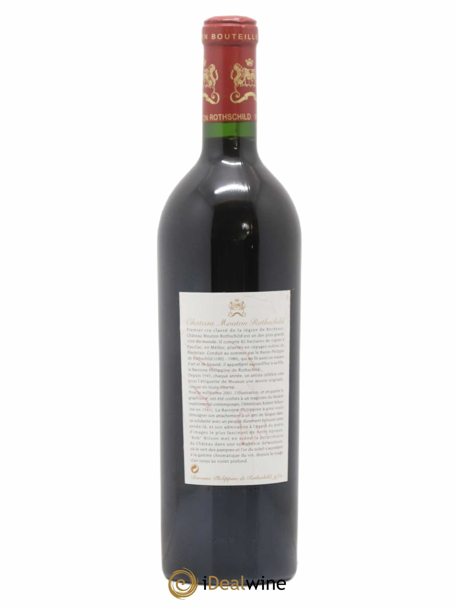 Château Mouton Rothschild 1er Grand Cru Classé 2001 - Lot of 1 bottle - 1