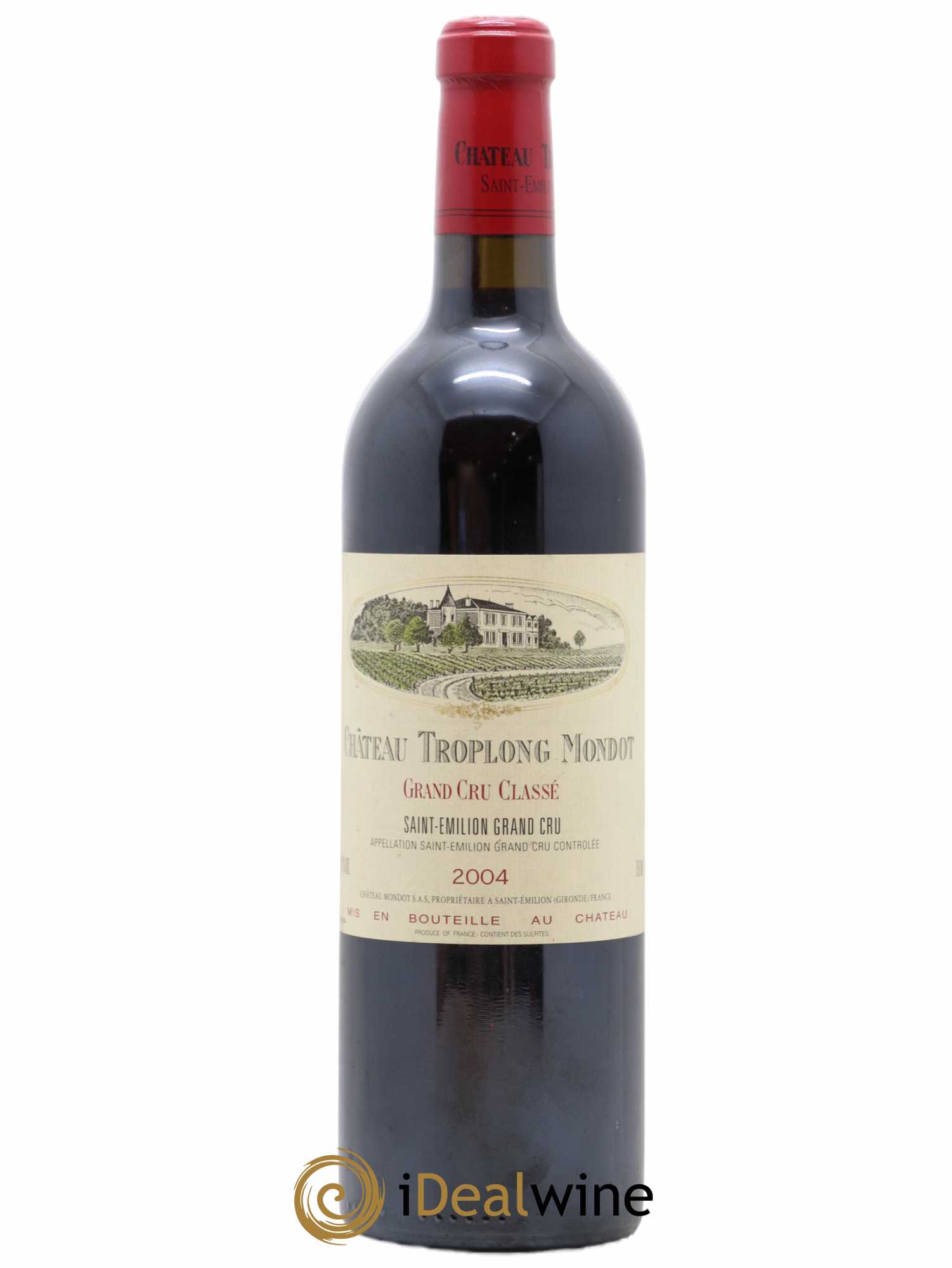 Château Troplong Mondot 1er Grand Cru Classé B 2004 - Lot de 1 bouteille - 0