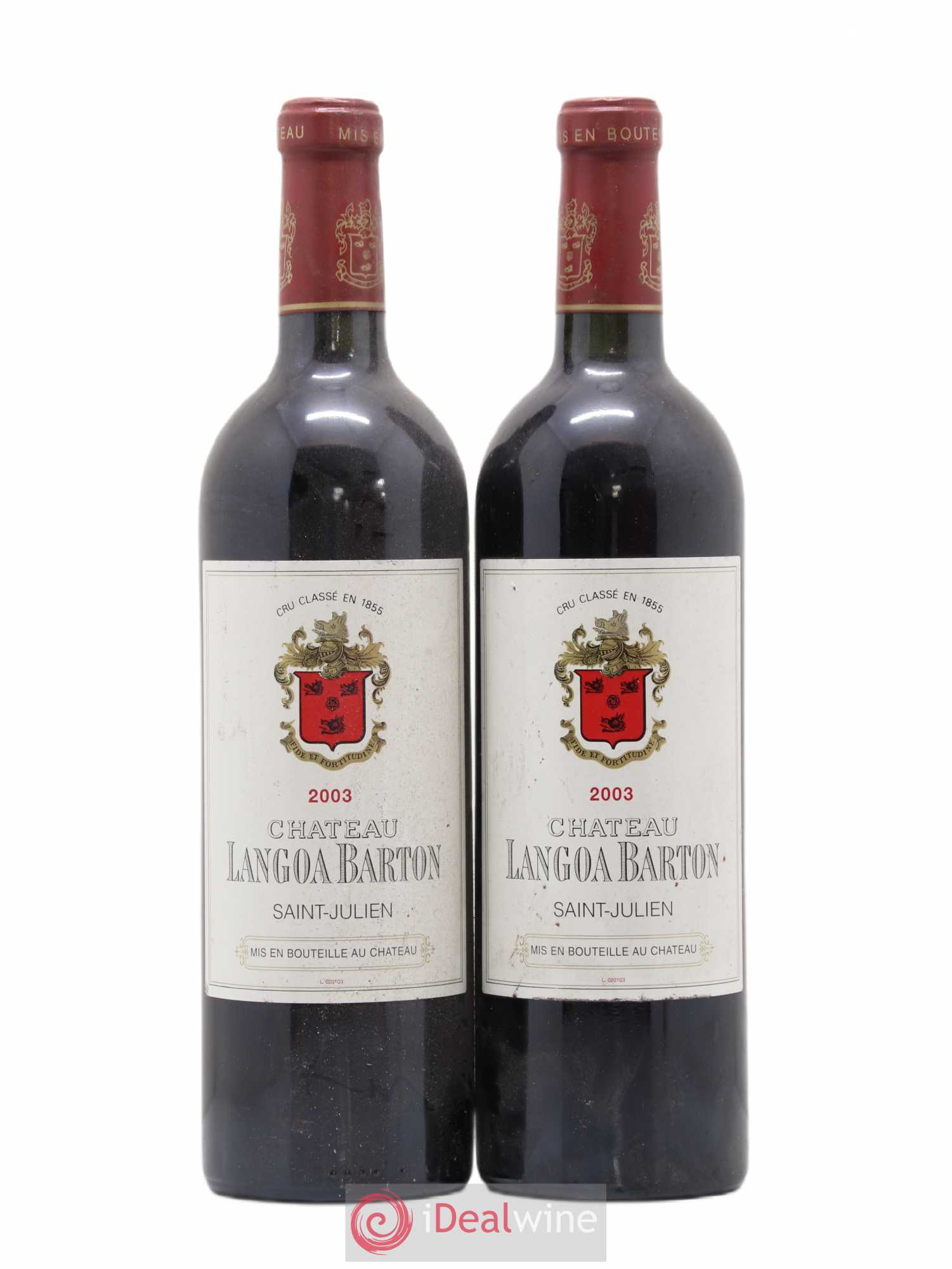 Château Langoa Barton 3ème Grand Cru Classé 2003 - Lot de 2 bouteilles - 0