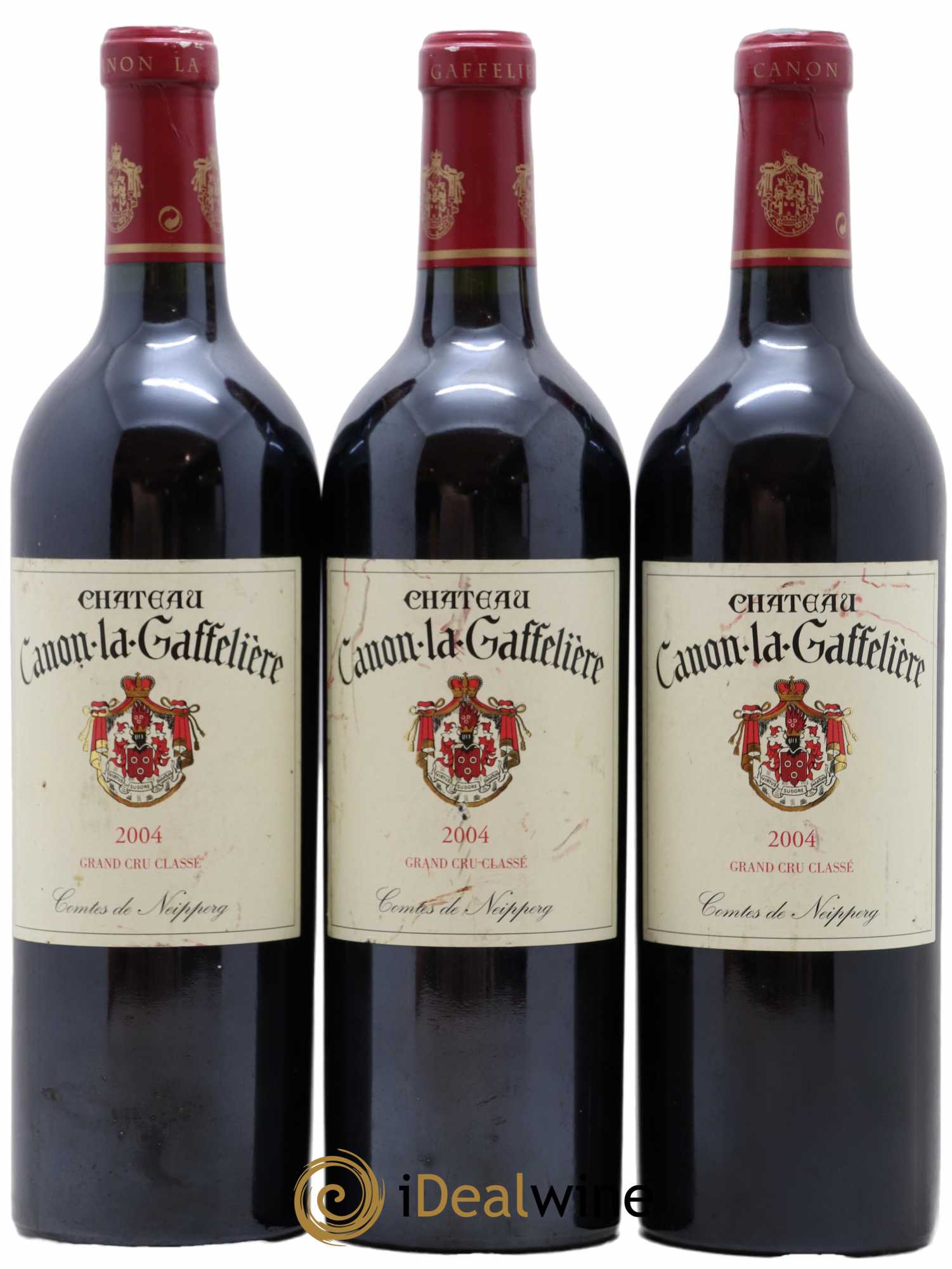 Château Canon la Gaffelière 1er Grand Cru Classé B 2004 - Lot de 3 bouteilles - 0