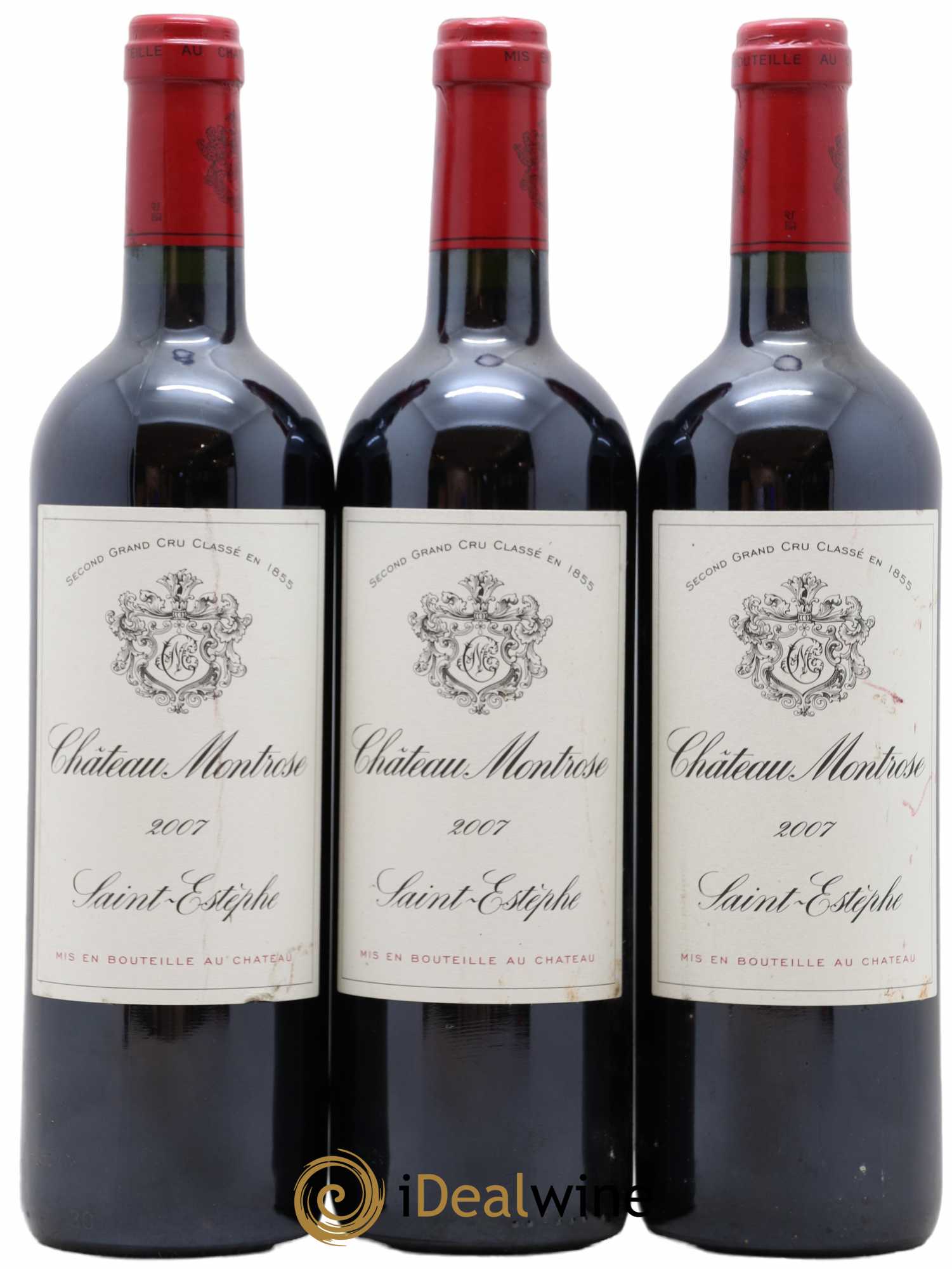 Château Montrose 2ème Grand Cru Classé 2007 - Lot de 3 bouteilles - 0