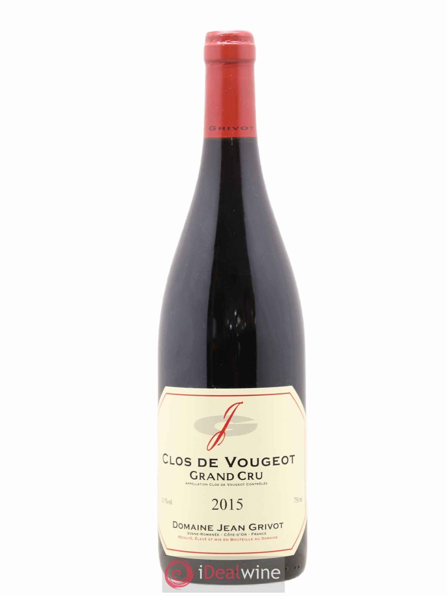Clos de Vougeot Grand Cru Jean Grivot 2015 - Lot de 1 bouteille - 0