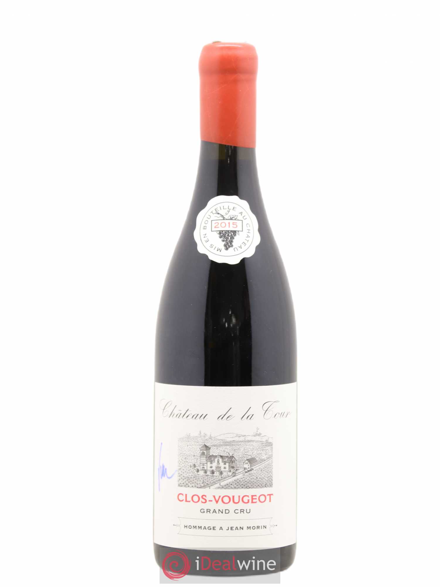 Clos de Vougeot Grand Cru Vieilles Vignes Cuvée Hommage à Jean Morin Château de La Tour 2015 - Posten von 1 Flasche - 0