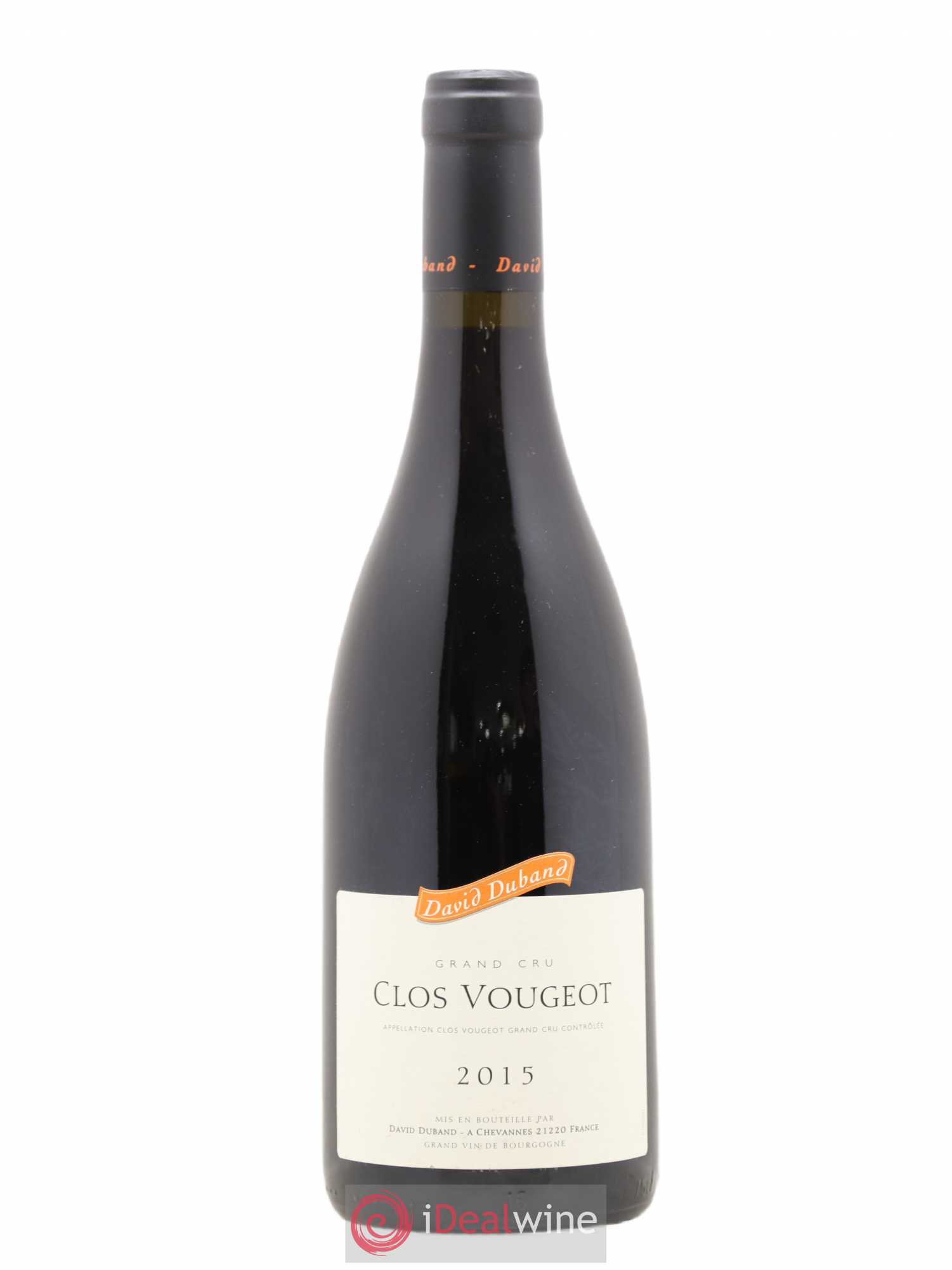 Clos de Vougeot Grand Cru David Duband (Domaine) 2015 - Lot de 1 bouteille - 0