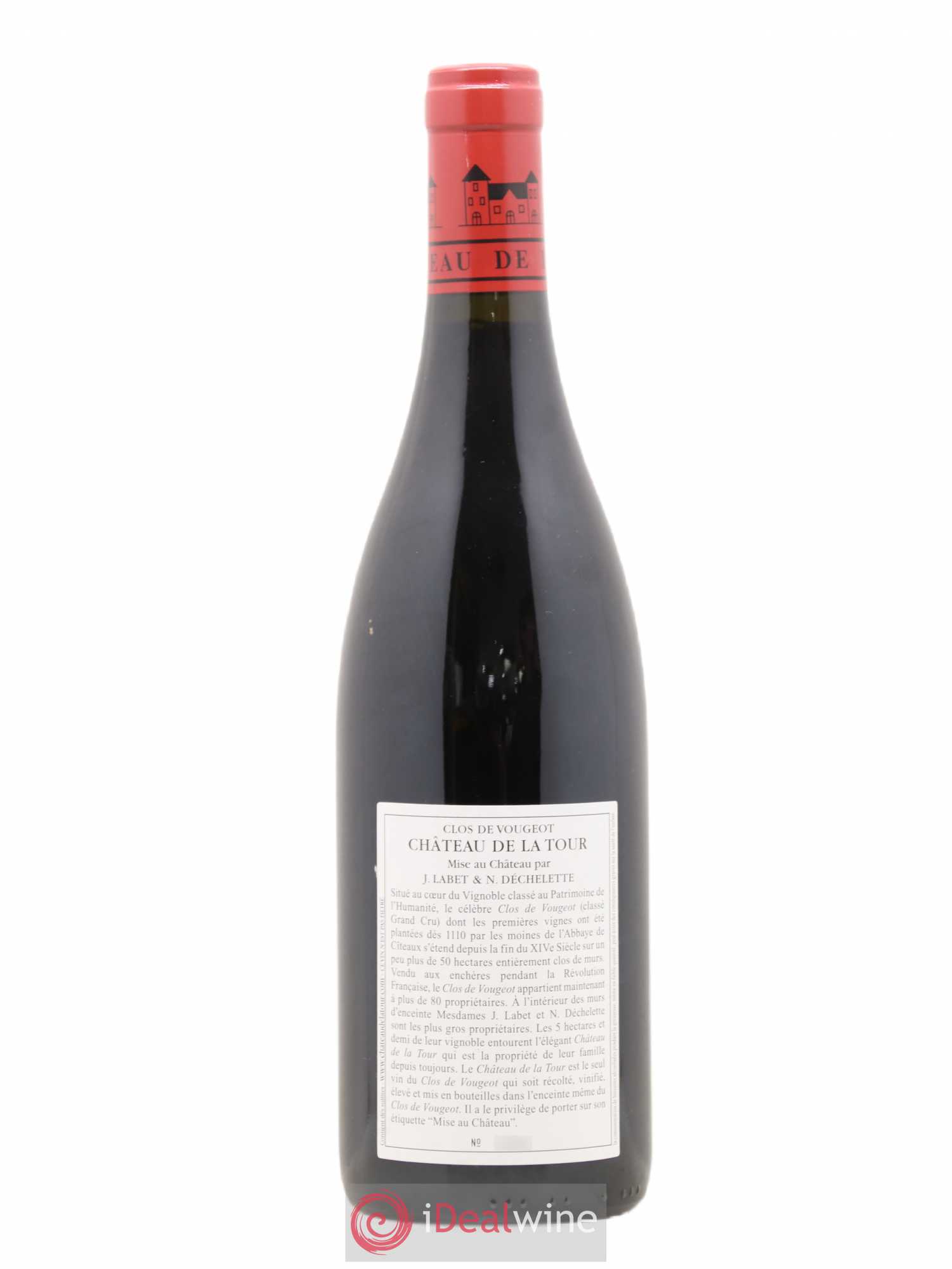 Clos de Vougeot Grand Cru Château de La Tour 2015 - Lot de 1 bouteille - 1