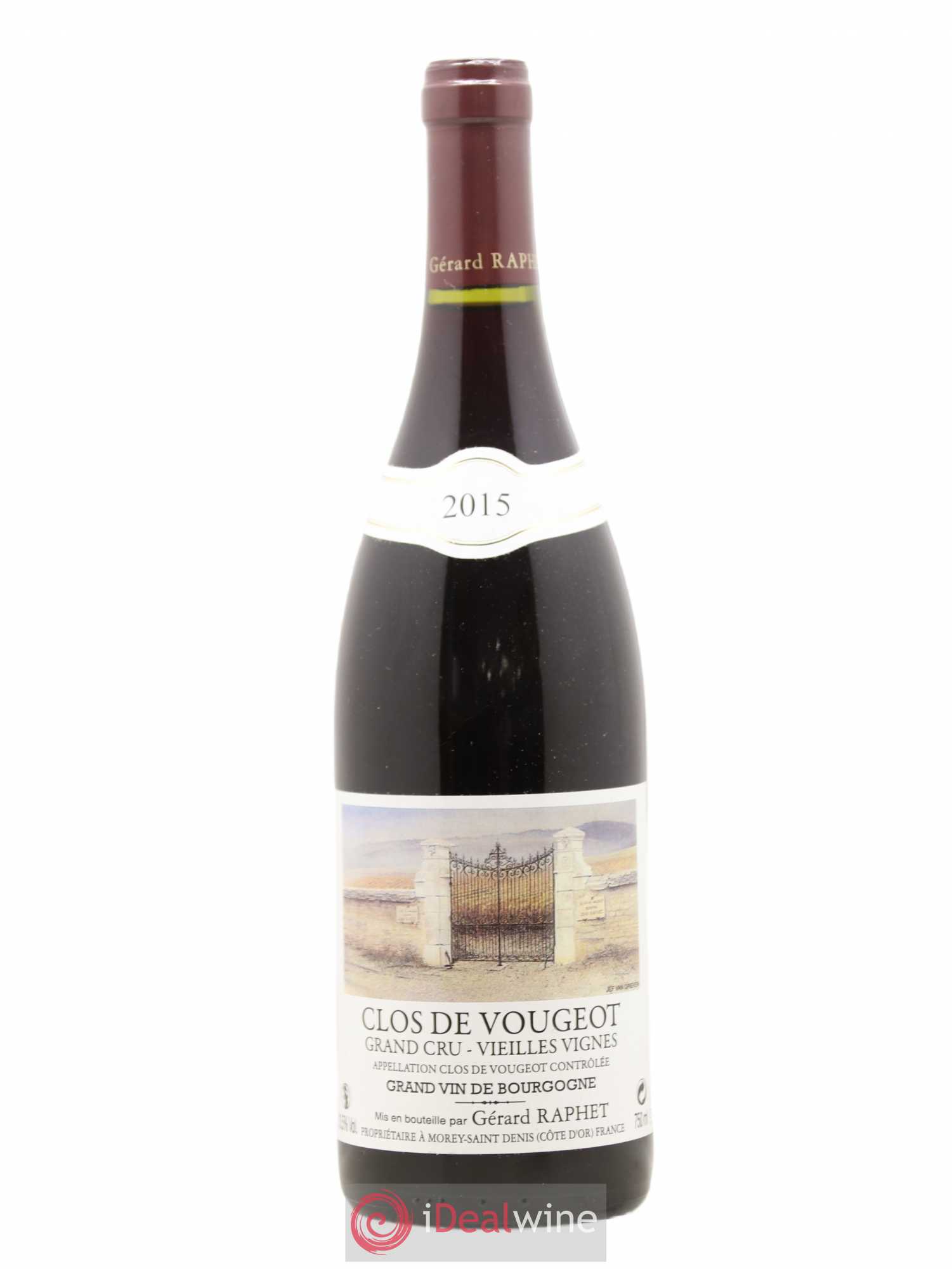 Clos de Vougeot Grand Cru Vieilles Vignes Gérard Raphet (Domaine) 2015 - Lot de 1 bouteille - 0