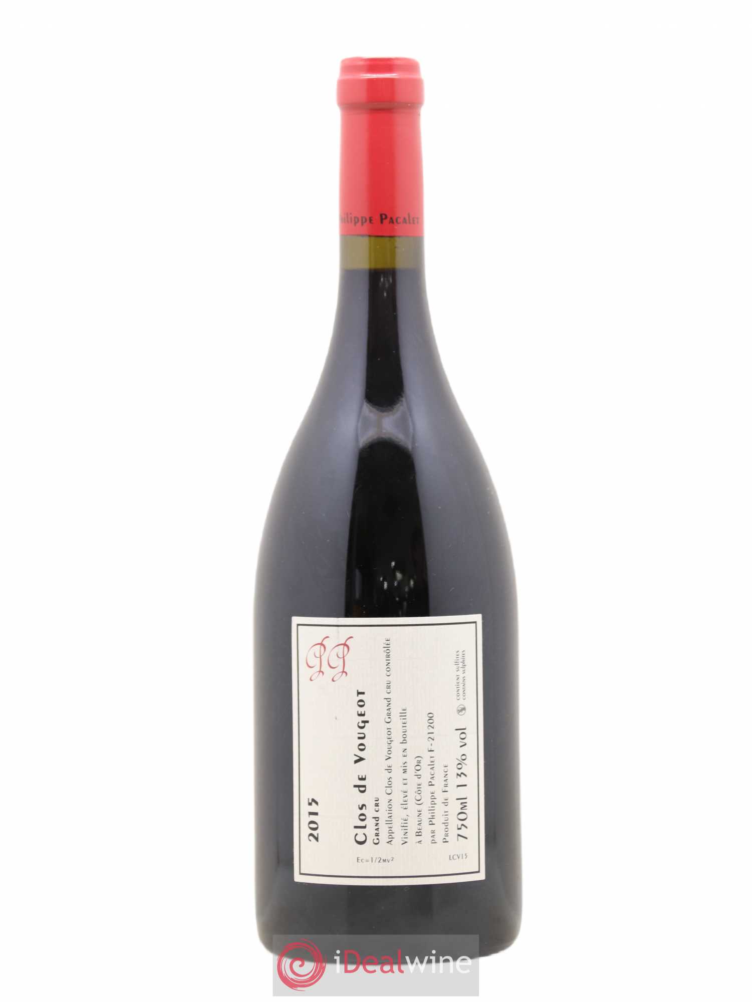 Clos de Vougeot Grand Cru Philippe Pacalet 2015 - Lot de 1 bouteille - 1