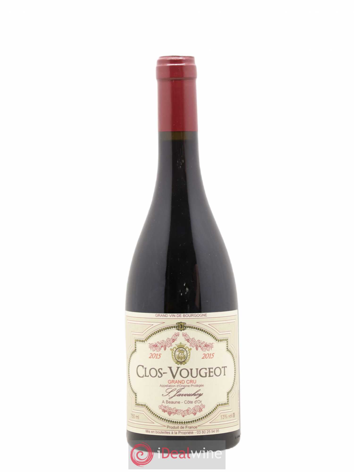 Clos de Vougeot Grand Cru Javouhey 2015 - Lot de 1 bouteille - 0