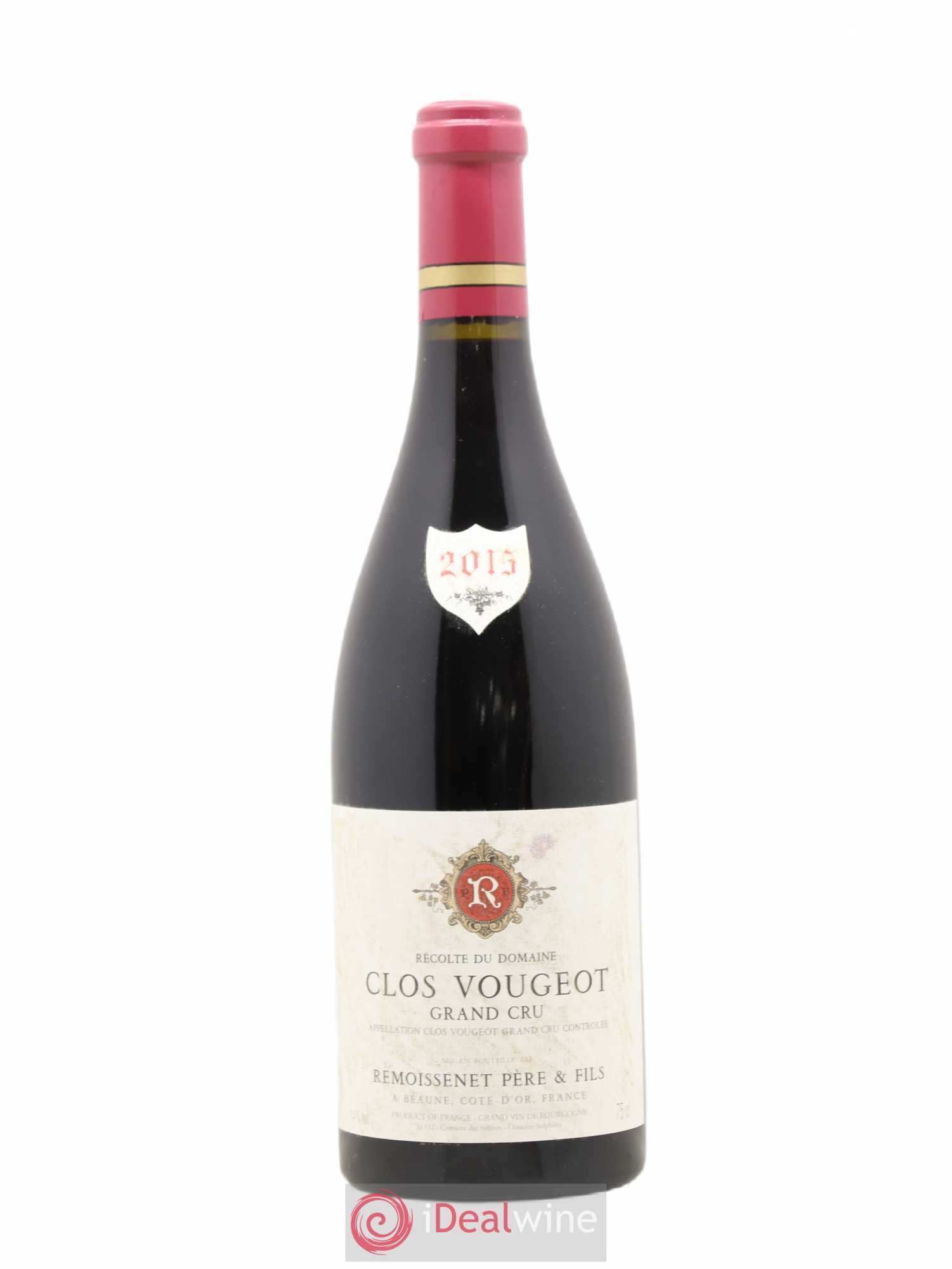 Clos de Vougeot Grand Cru Remoissenet 2015 - Lot de 1 bouteille - 0