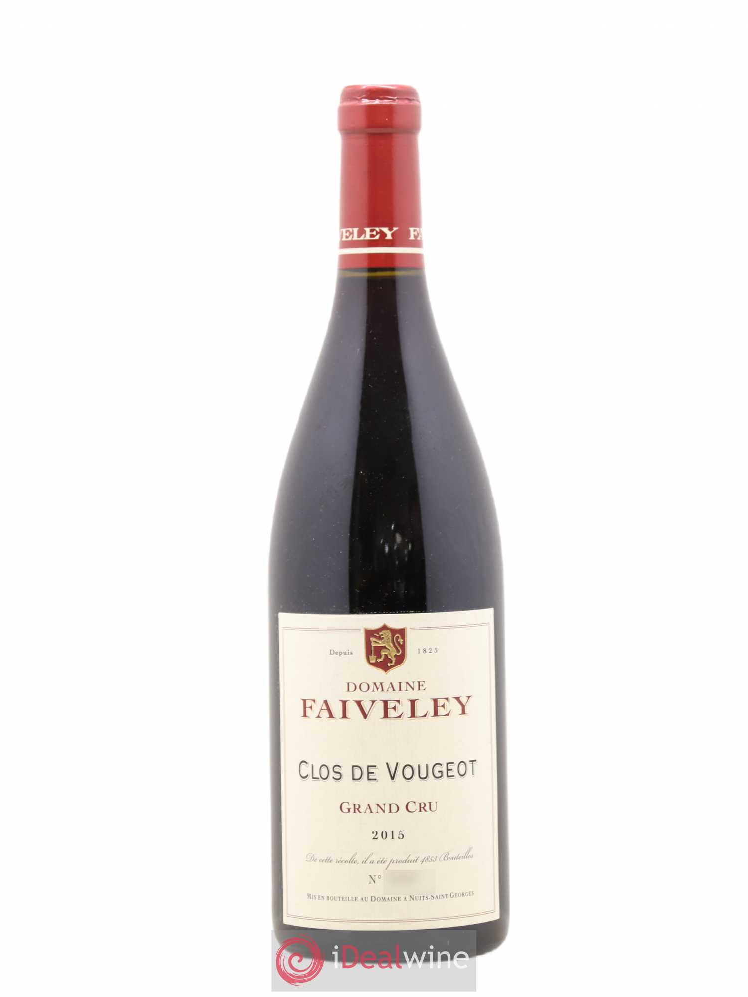 Clos de Vougeot Grand Cru Faiveley 2015 - Lot de 1 bouteille - 0