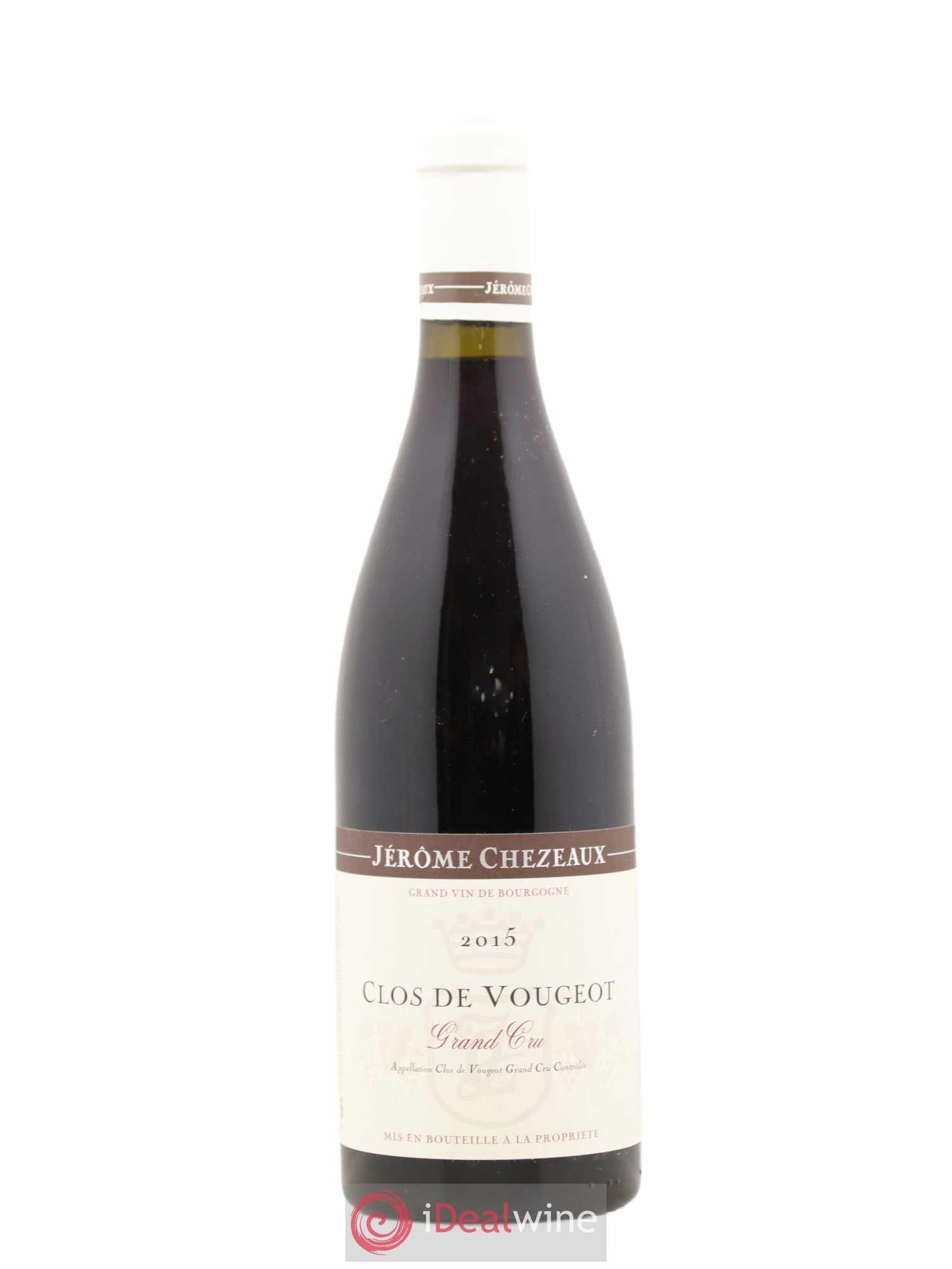 Clos de Vougeot Grand Cru Jerome Chezeaux 2015 - Lot de 1 bouteille - 0