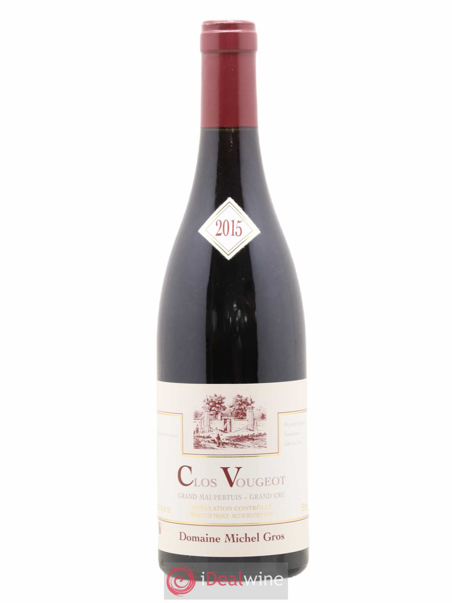 Clos de Vougeot Grand Cru Grand Maupertuis Michel Gros 2015 - Lot de 1 bouteille - 0