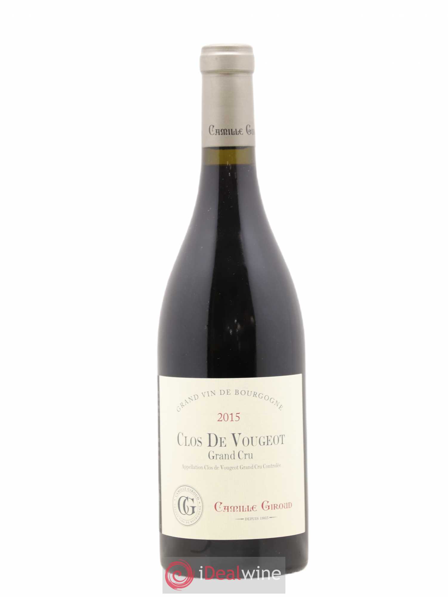 Clos de Vougeot Grand Cru Camille Giroud 2015 - Lot de 1 bouteille - 0