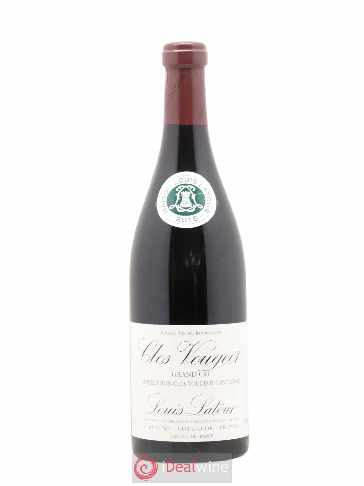 Clos de Vougeot Grand Cru Louis Latour 2015 - Lot de 1 bouteille - 0