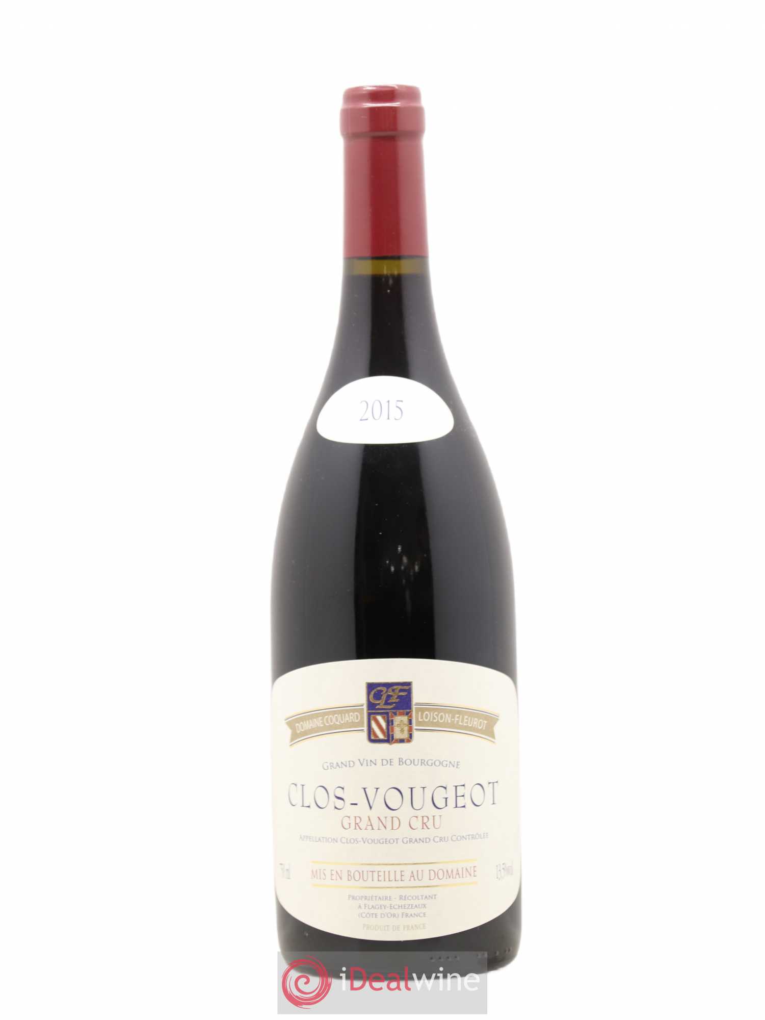 Clos de Vougeot Grand Cru Coquard Loison Fleurot 2015 - Lot de 1 bouteille - 0