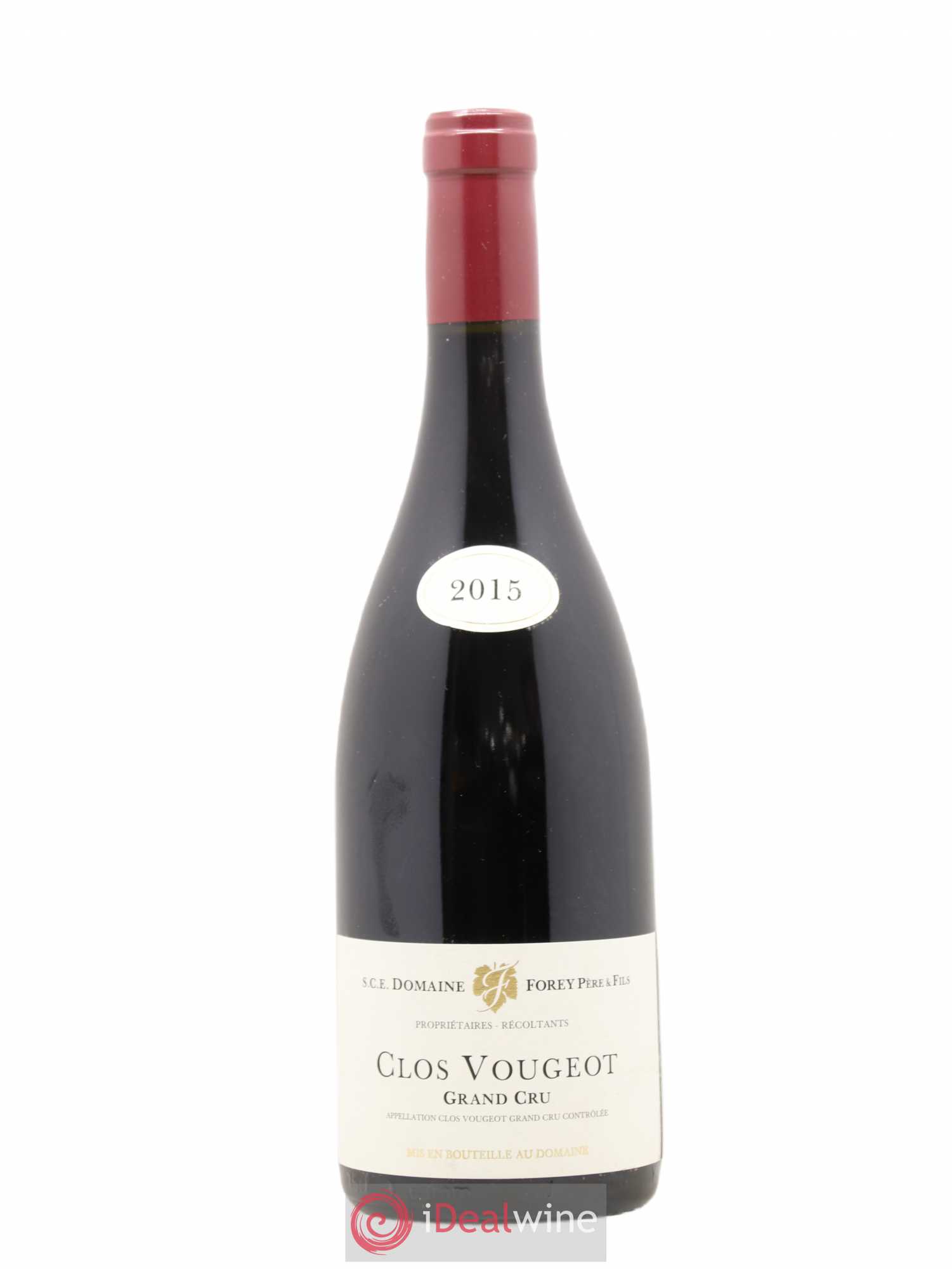 Clos de Vougeot Grand Cru Forey Père et Fils (Domaine) 2015 - Lot de 1 bouteille - 0