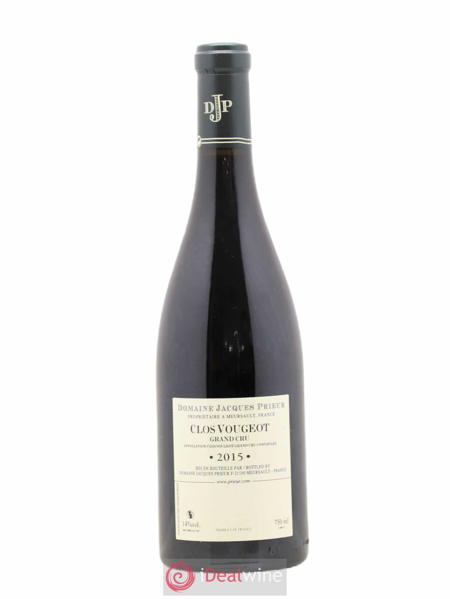 Clos de Vougeot Grand Cru Jacques Prieur (Domaine) 2015 - Lot de 1 bouteille - 1