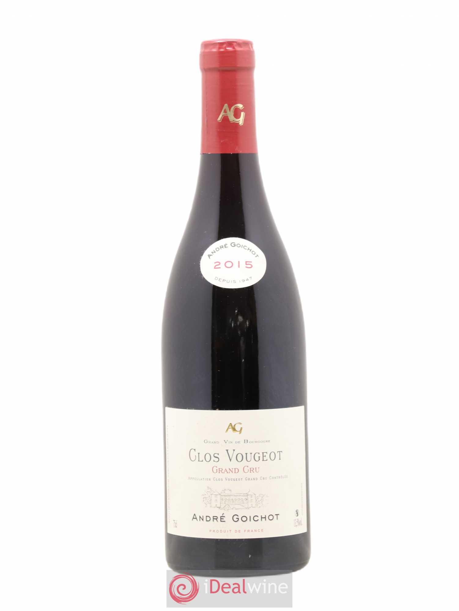 Clos de Vougeot Grand Cru André Goichot 2015 - Lot de 1 bouteille - 0